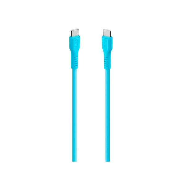 2DK59NM ttec USB-C - USB-C 120cm 60W PD/QC Hızlı Şarj/Data Kablosu Neon Mavi