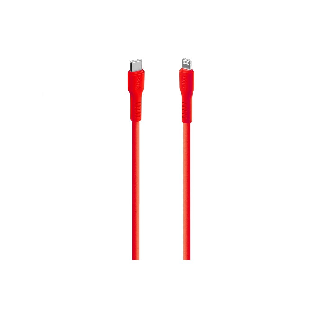 2DK60NK ttec USB-C - Lightning Hızlı Şarj Kablosu 120cm Neon Kırmızı