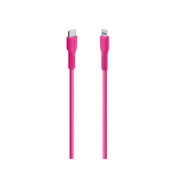2DK60NP ttec USB-C - Lightning Hızlı Şarj Kablosu 120cm Neon Pembe