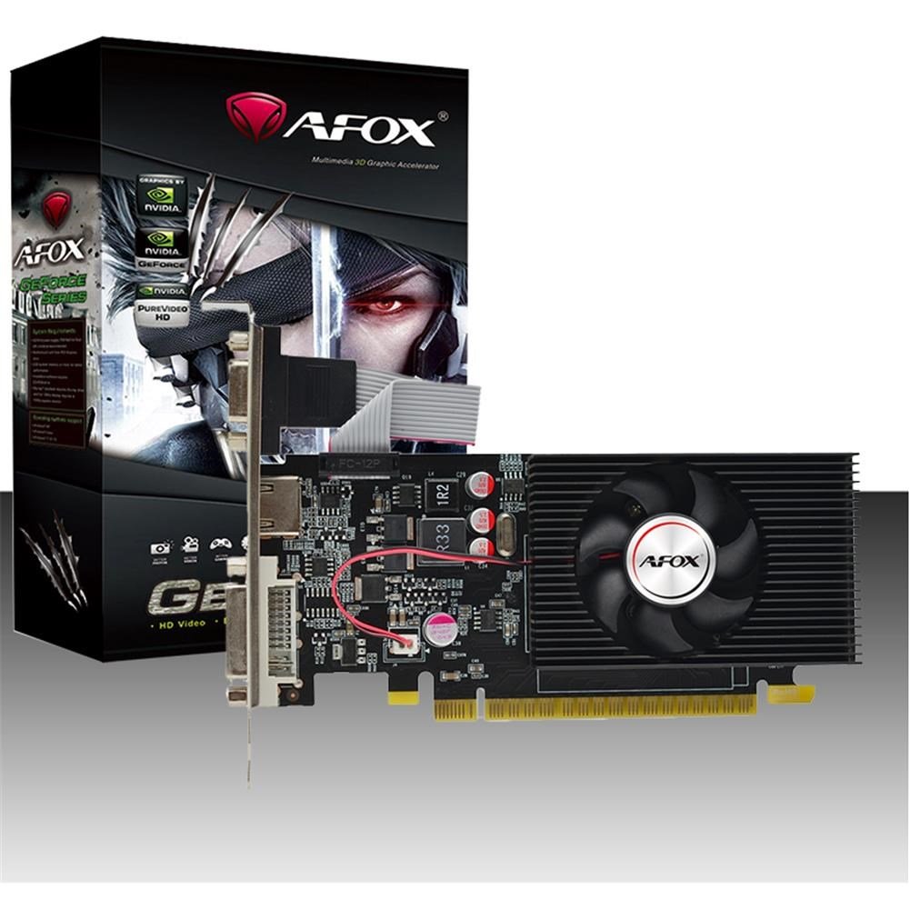 Afox Geforce GT730 4gb Ddr3 128bit AF730-4096D3L5 DVI HDMI VGA LP Single Fan Retail Pack Ekran Kartı