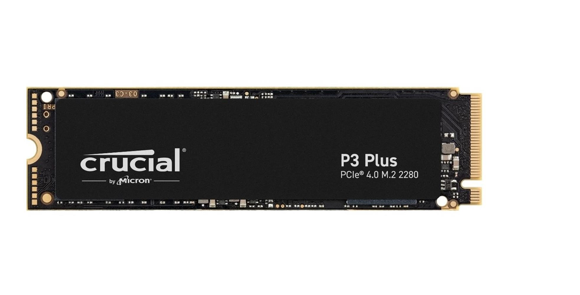 Crucial 2TB P3 CT2000P3PSSD8 Plus 3D NAND GEN4 NVMe PCIe M.2 SSD (5000-4200 MB-s)