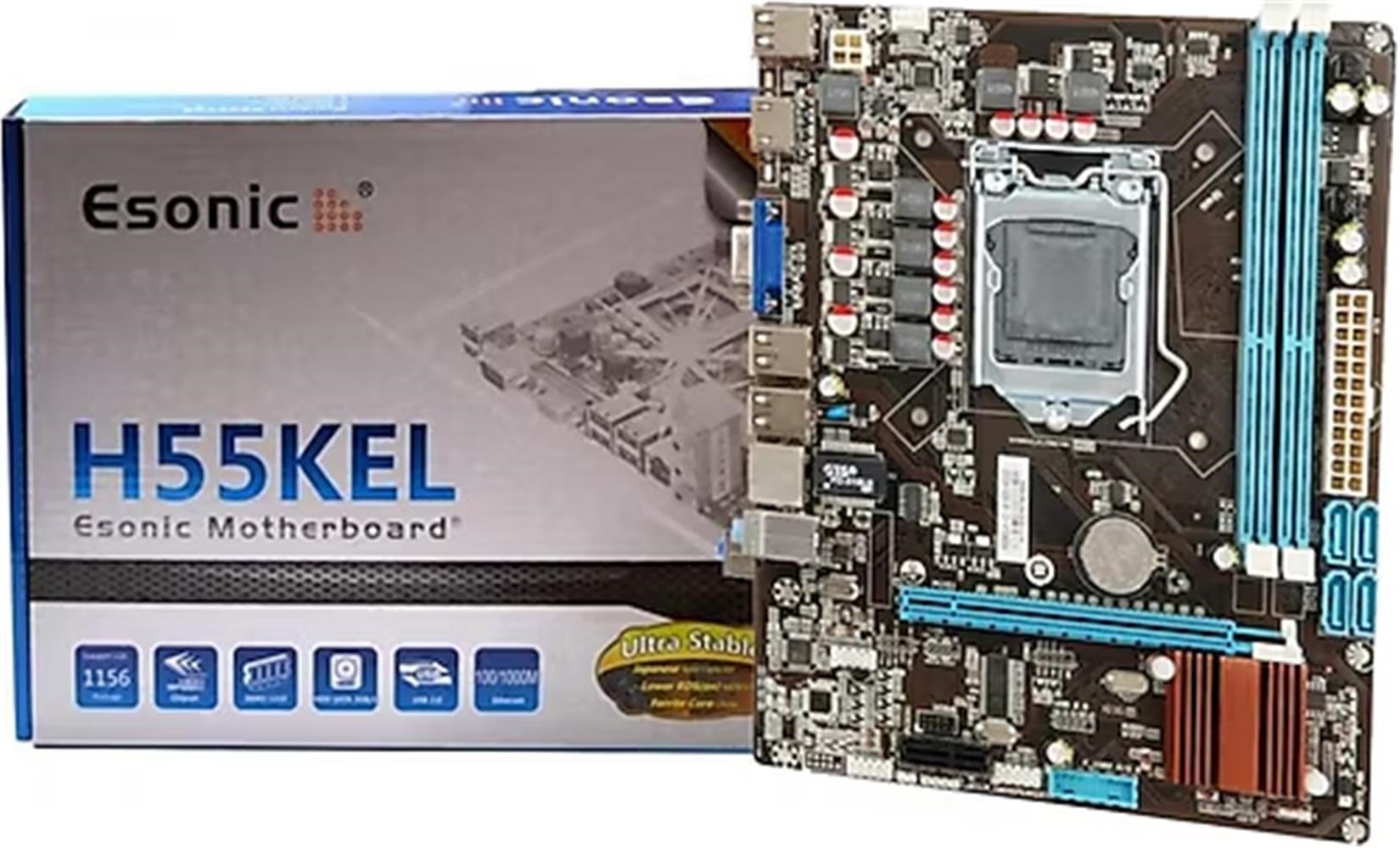 Esonic H55KEL DDR3 Hdmı Vga SATA2 1156P Anakart