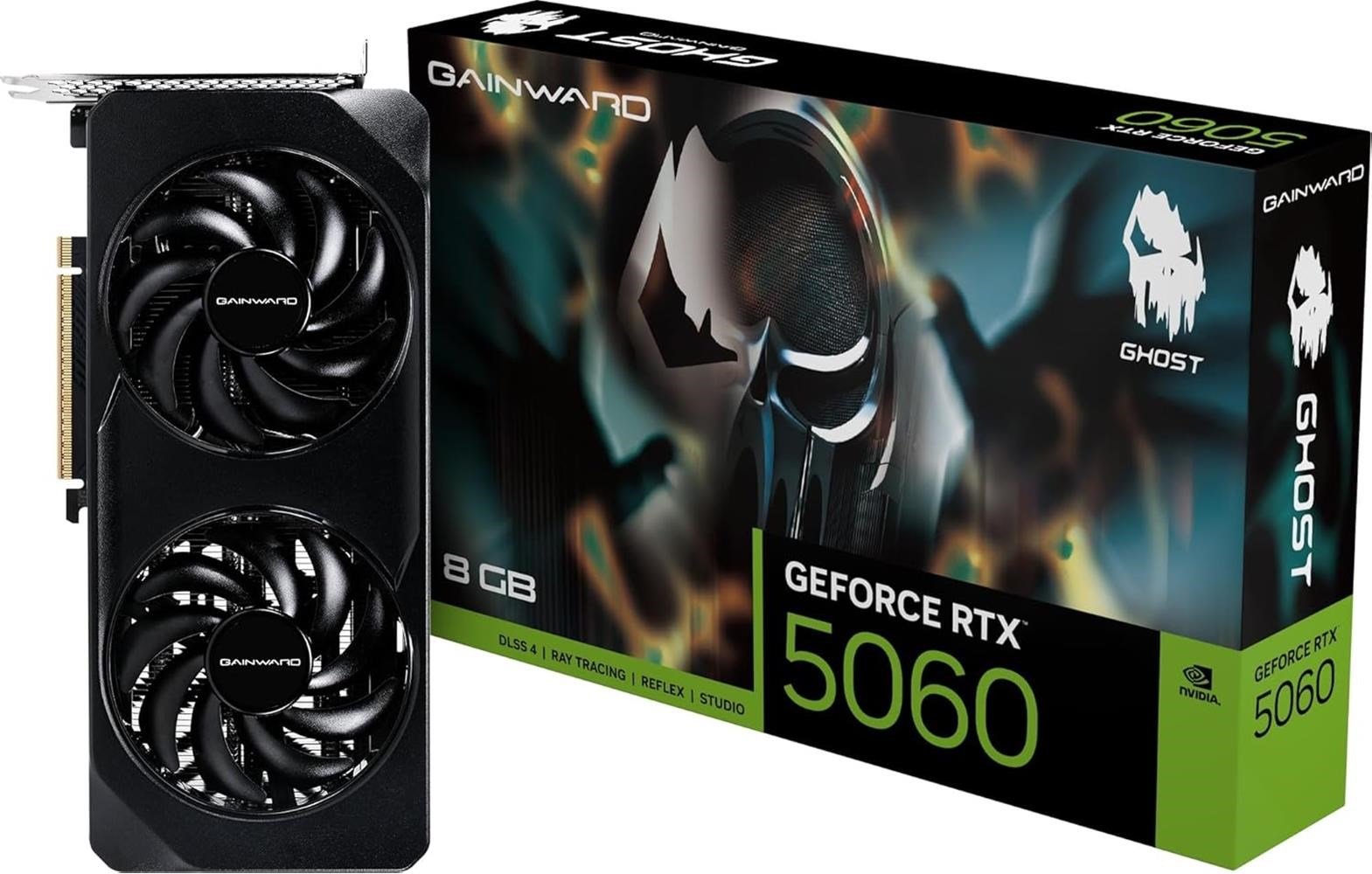 Gainward RTX5060 Ghost 8GB GDDR7 128Bit (NE75060019P1-GB2063B) Ekran Kartı