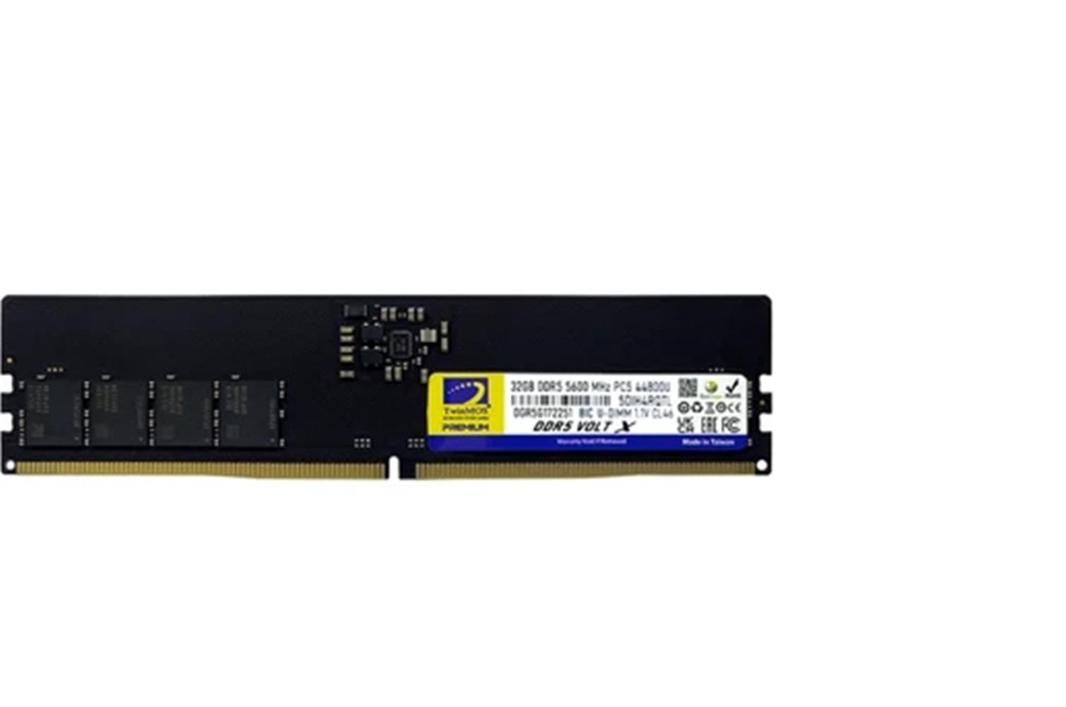 TwinMOS DDR5 32GB 5600MHz CL46 1.1V TMD532GB5600U46 Gaming RAM (Bellek)