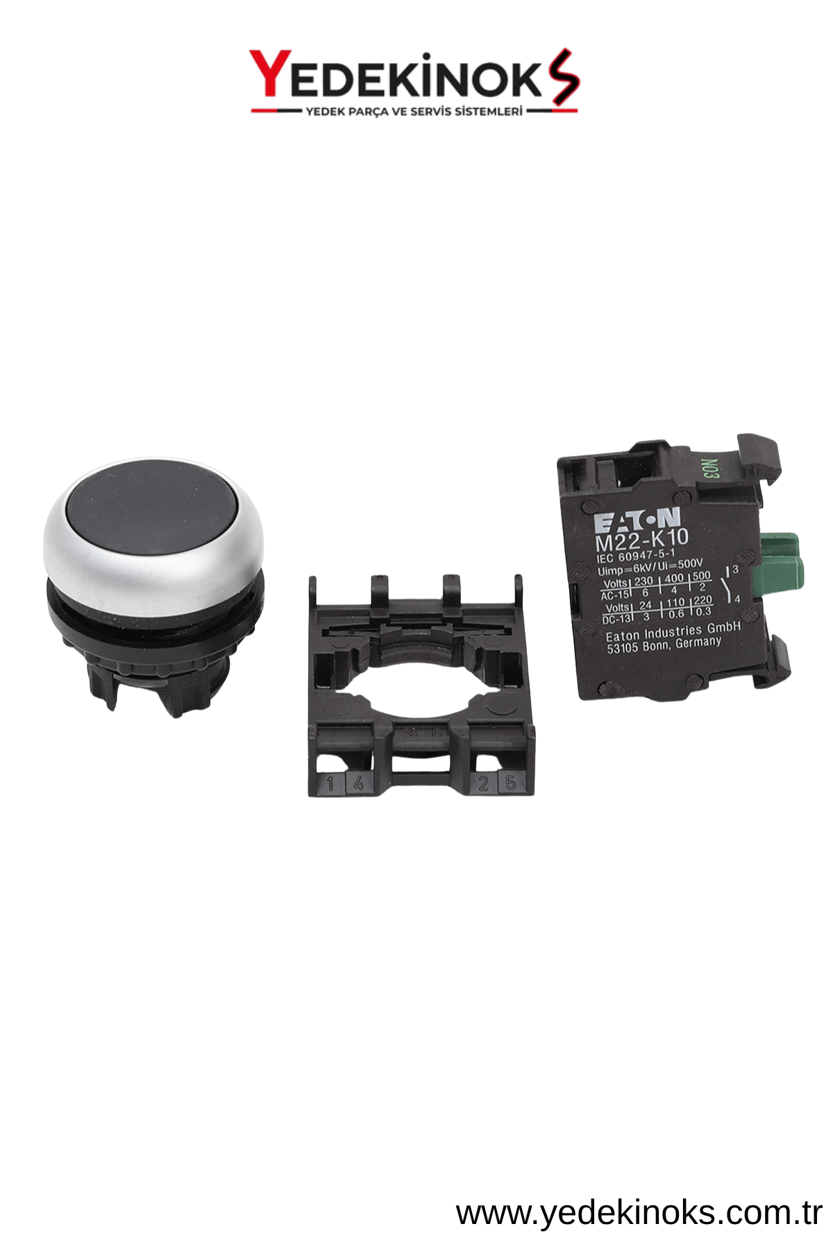 Eaton M22-D-S Siyah Yaylı Buton