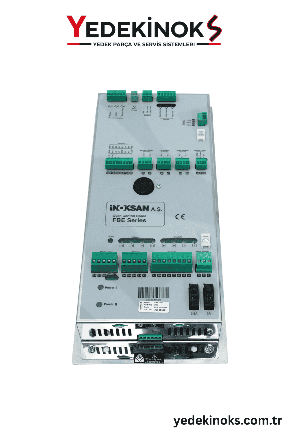 İnoksan FBE10 - FBE20 - FBE40 Elektrikli Fırın Elektronik Kontrol Kartı