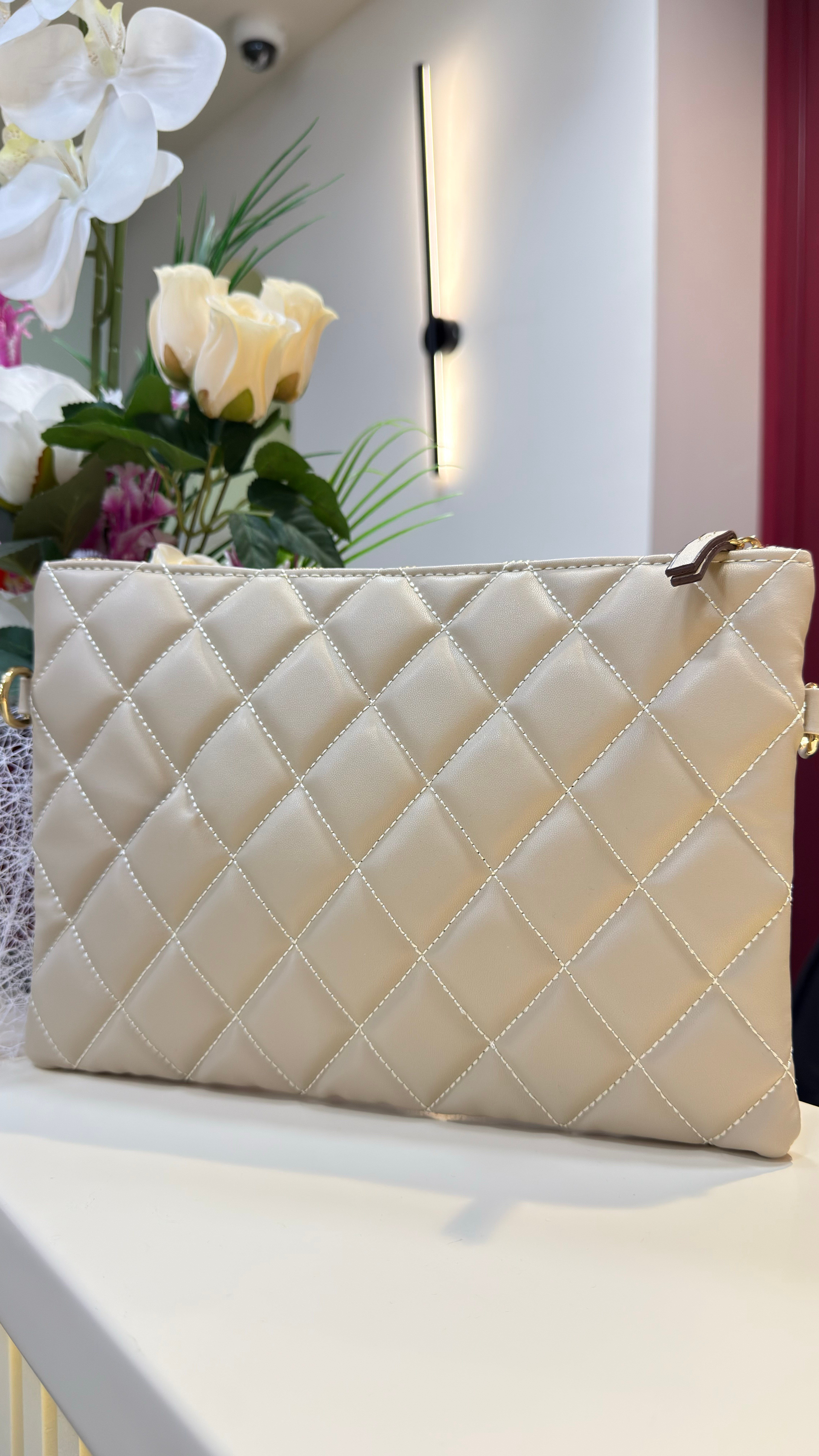 Chanel Cluch Çanta-krem