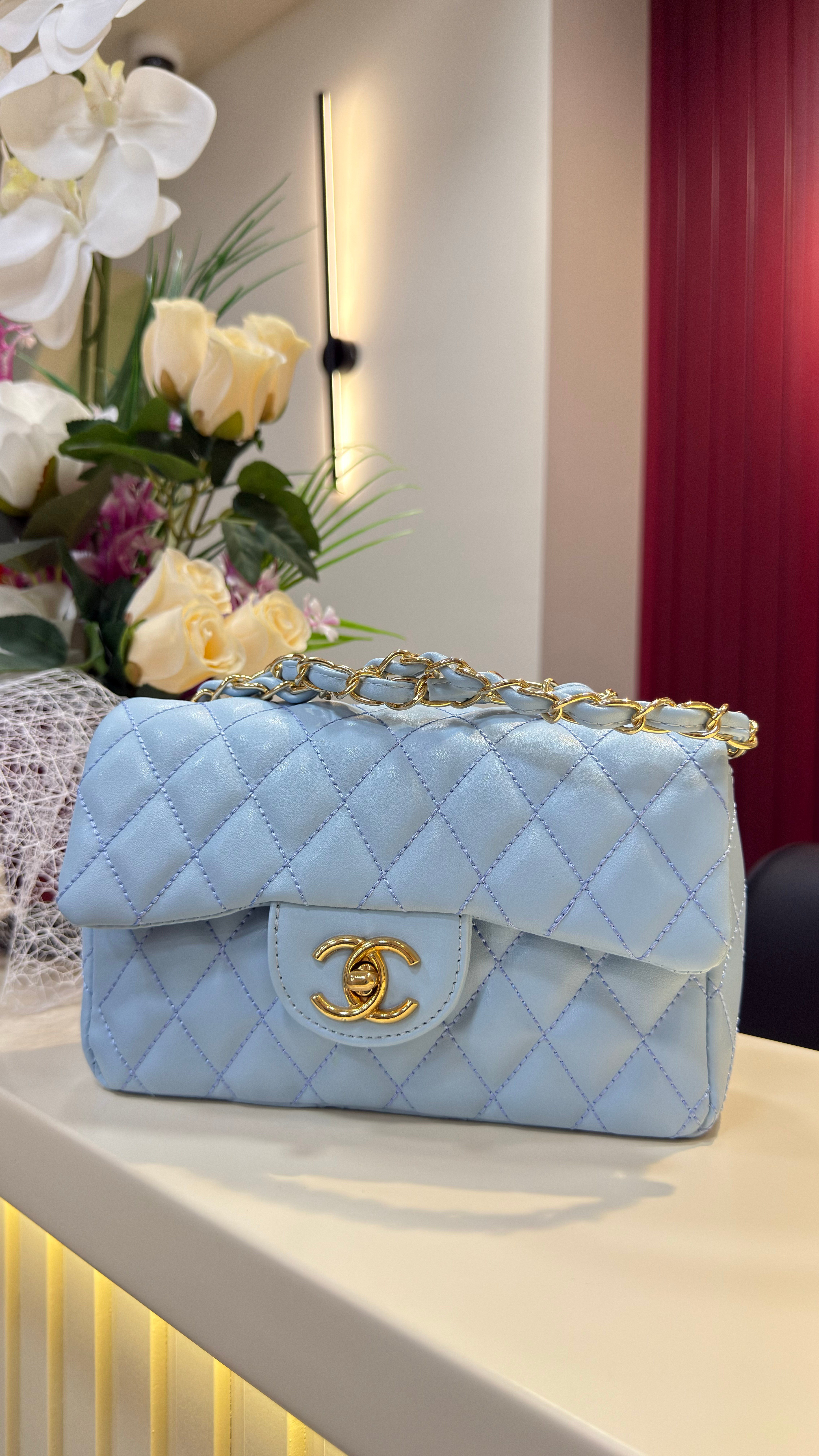 CHANEL MİNİ BAG-Bebe Mavi