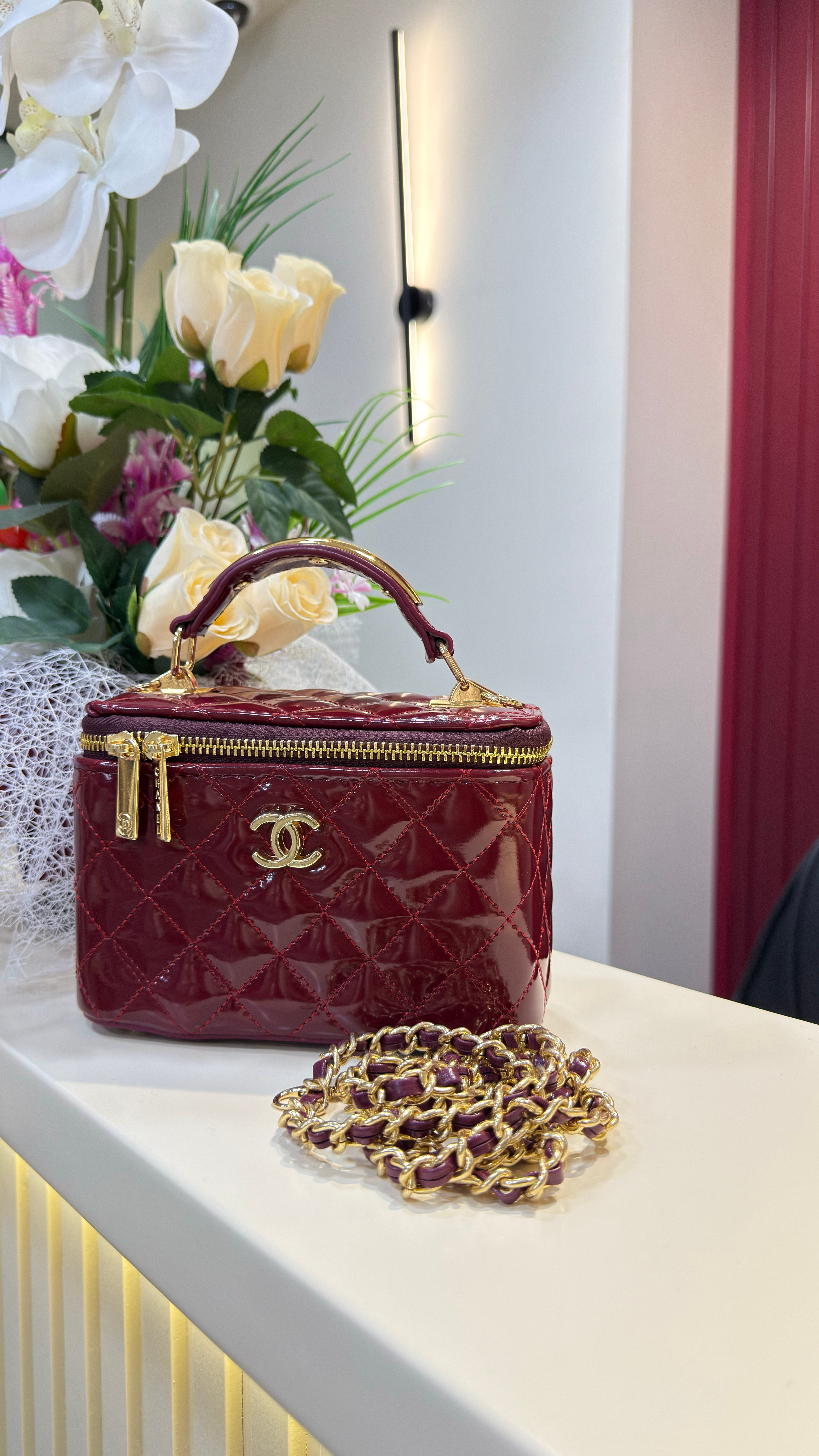 CHANEL MİNİ Kutu Çanta - BORDO