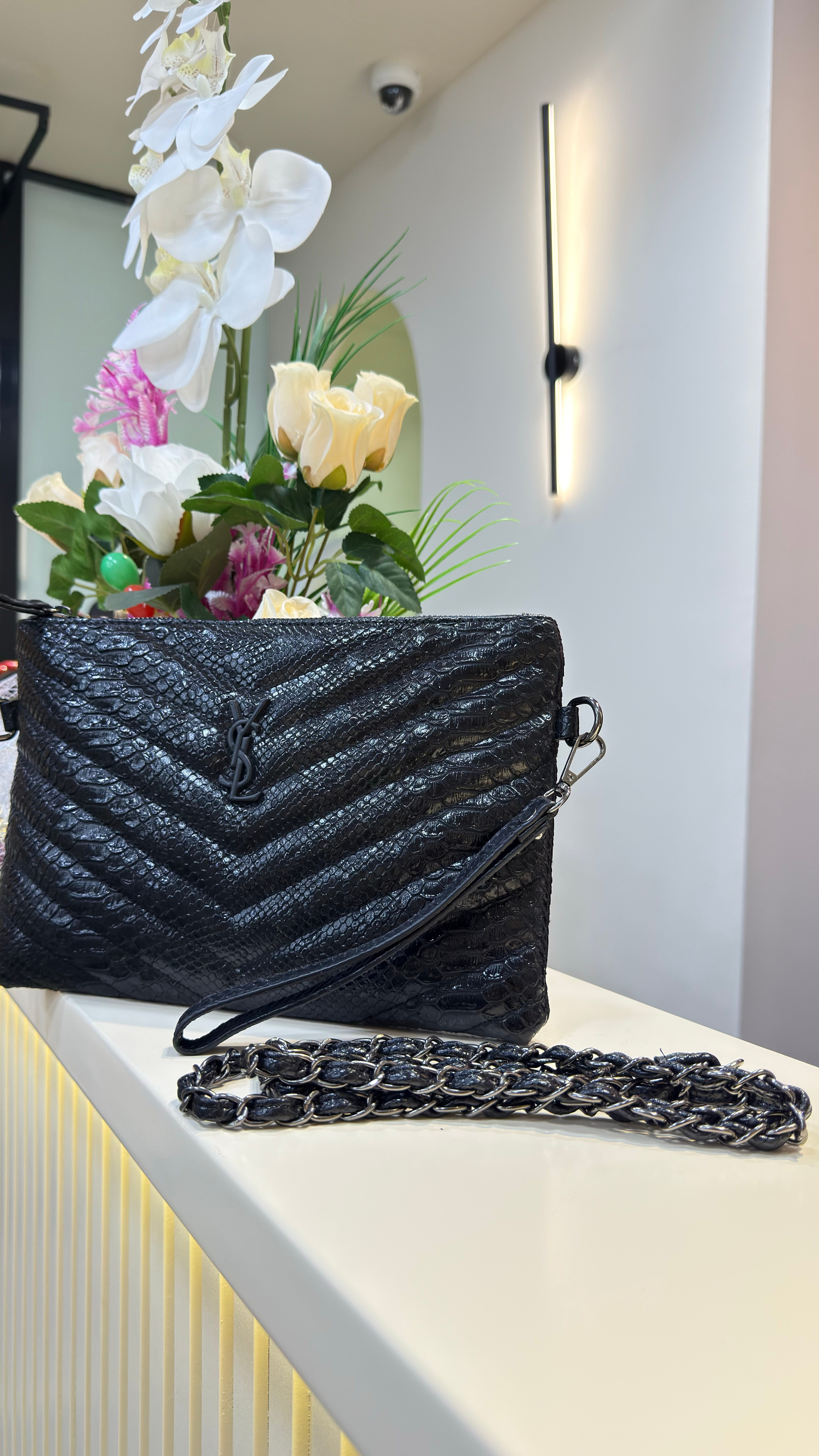 YSL Cluch Çanta - SİYAH