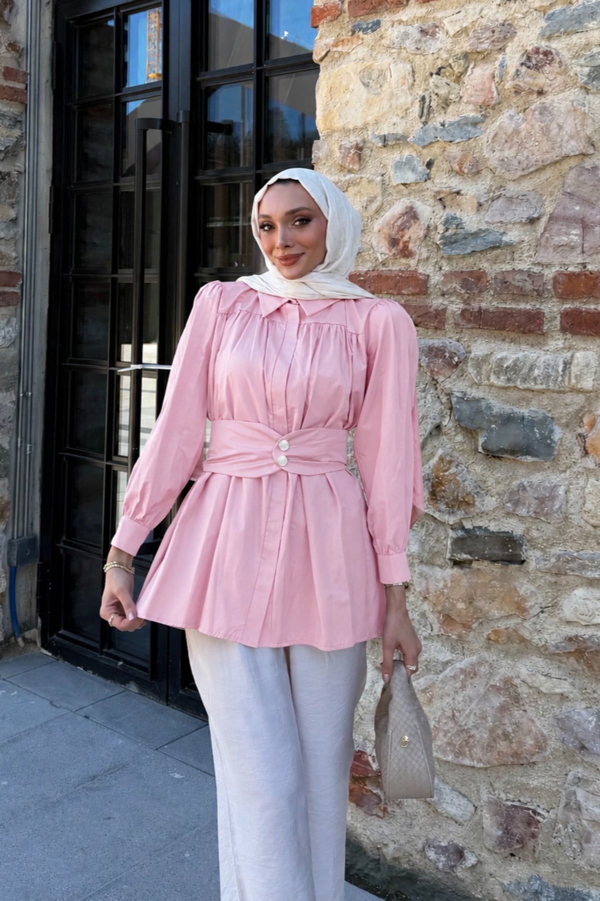 Alen Kuşak Detaylı Tunik