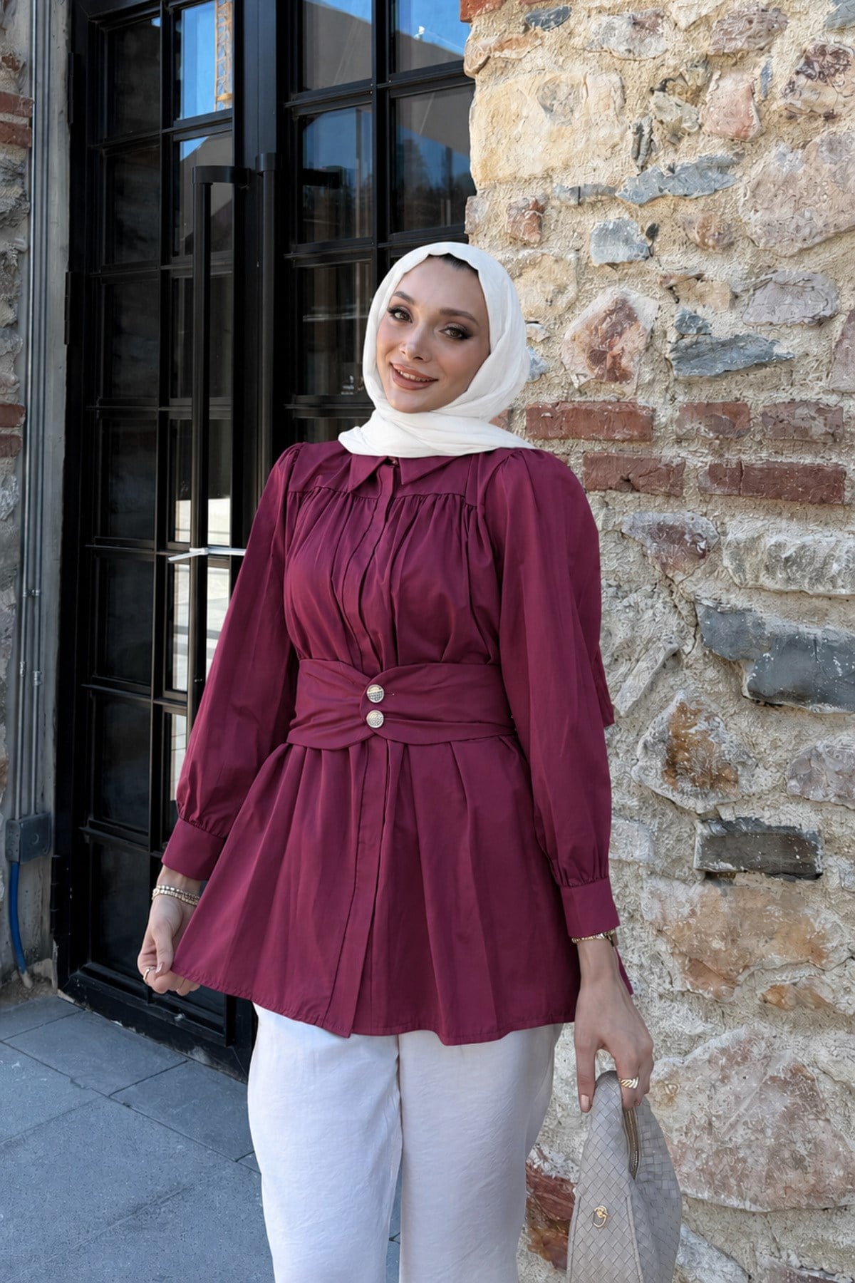 Alen Kuşak Detaylı Tunik