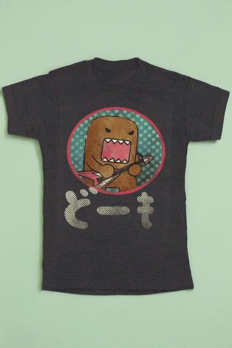 Domo Cat Guitar T-shirt