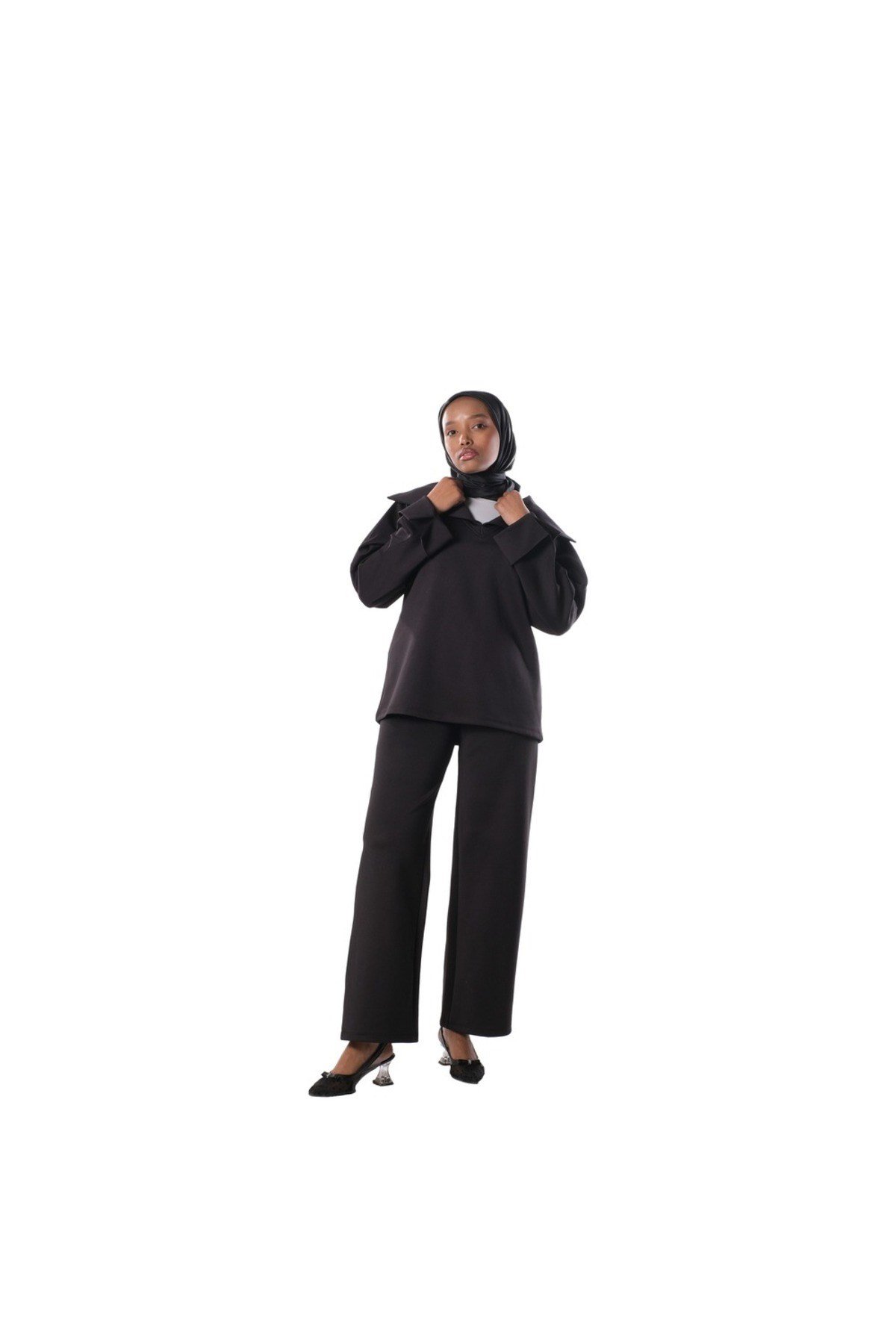 Collared Top KADIN YAKA DETAYLI ÜST