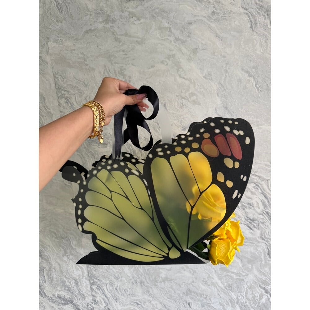 Butterfly Güllü Çanta (Sarı)