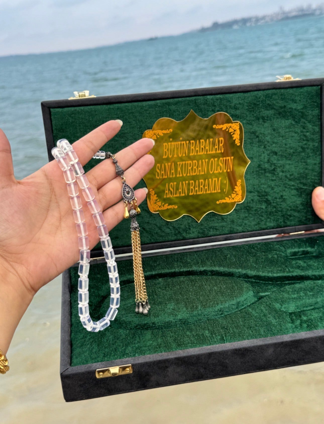 Damla Kehribar Tesbih Seti