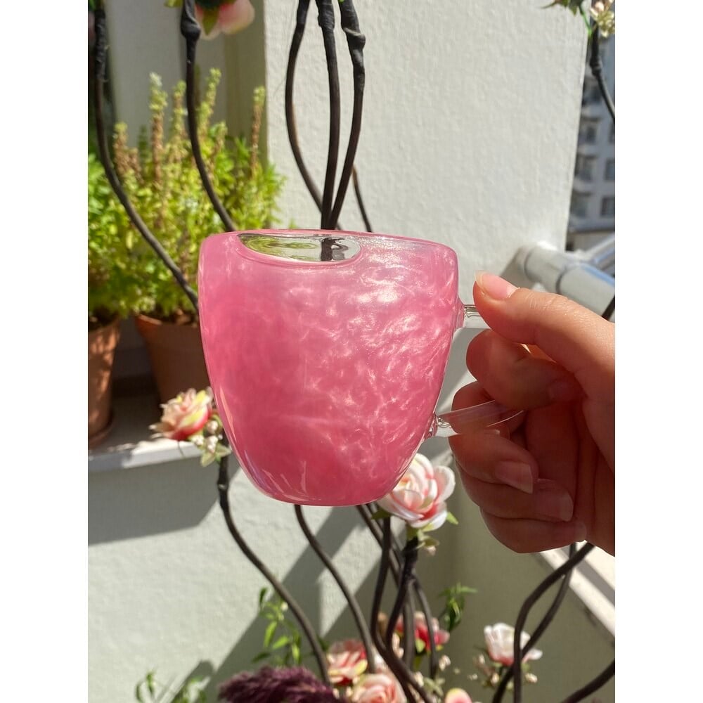 Kalpli Bardak (Pembe)