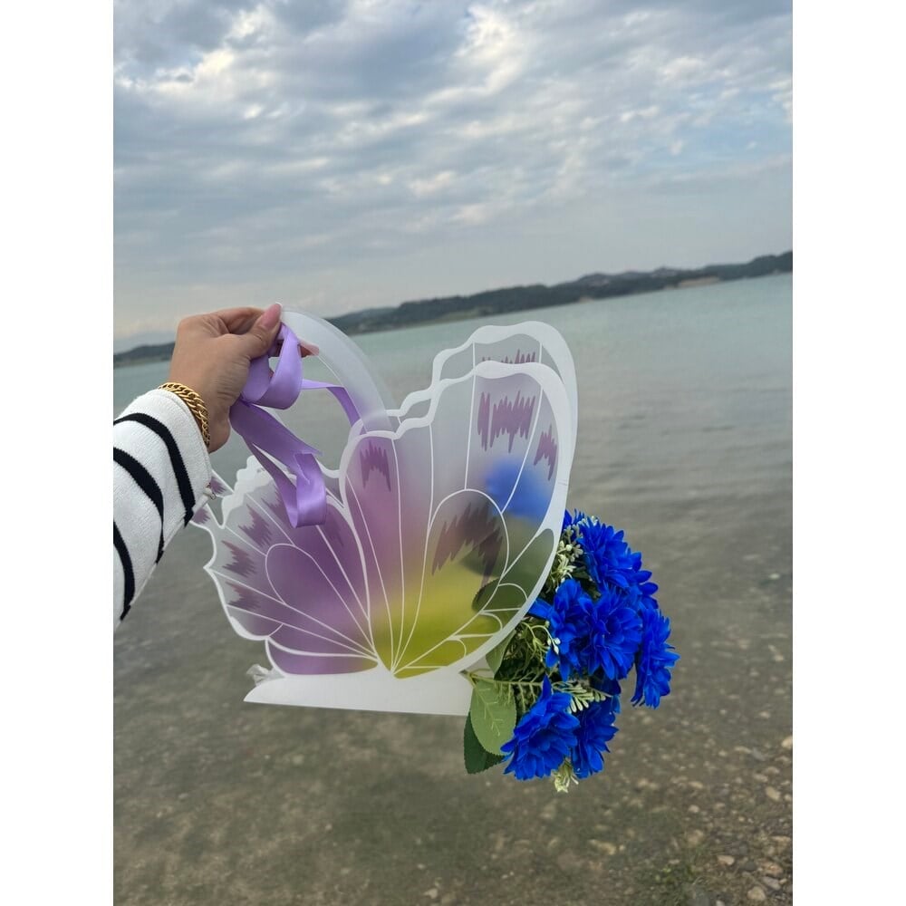 Kelebekli Çanta (Lacivert Papatya)
