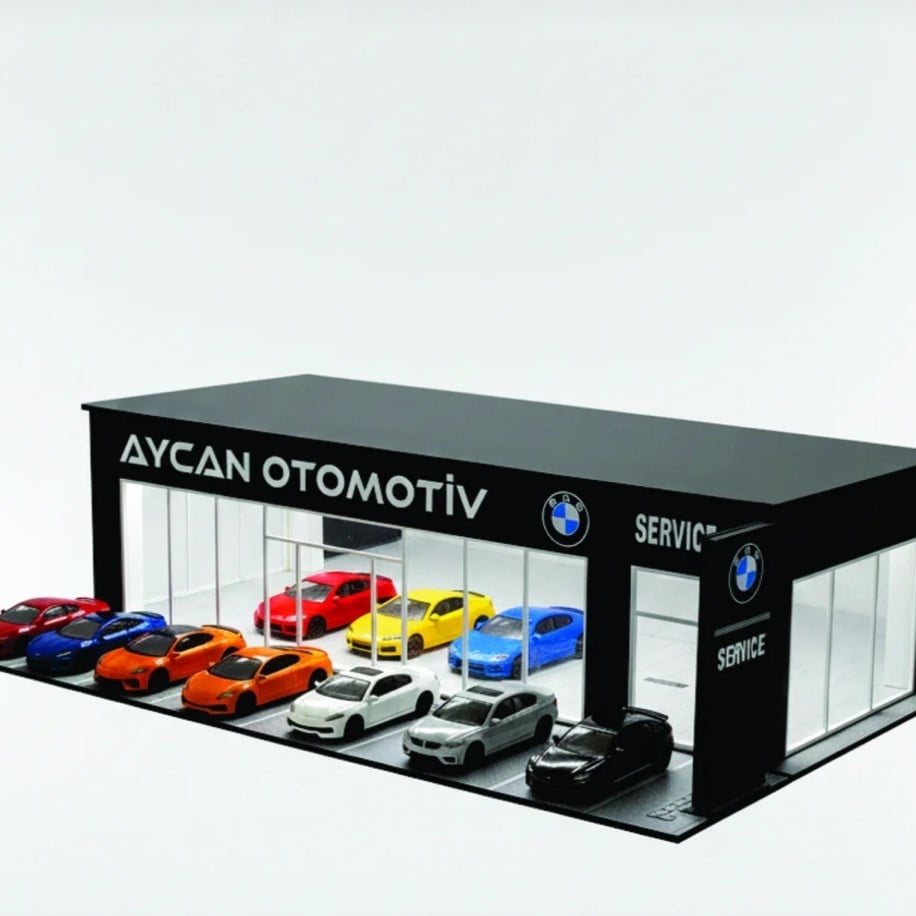 Kişiselleştirilebilir Işıklı Showroom Galeri