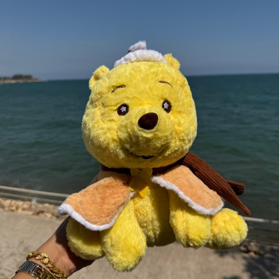 Pelerinli Pooh Peluş