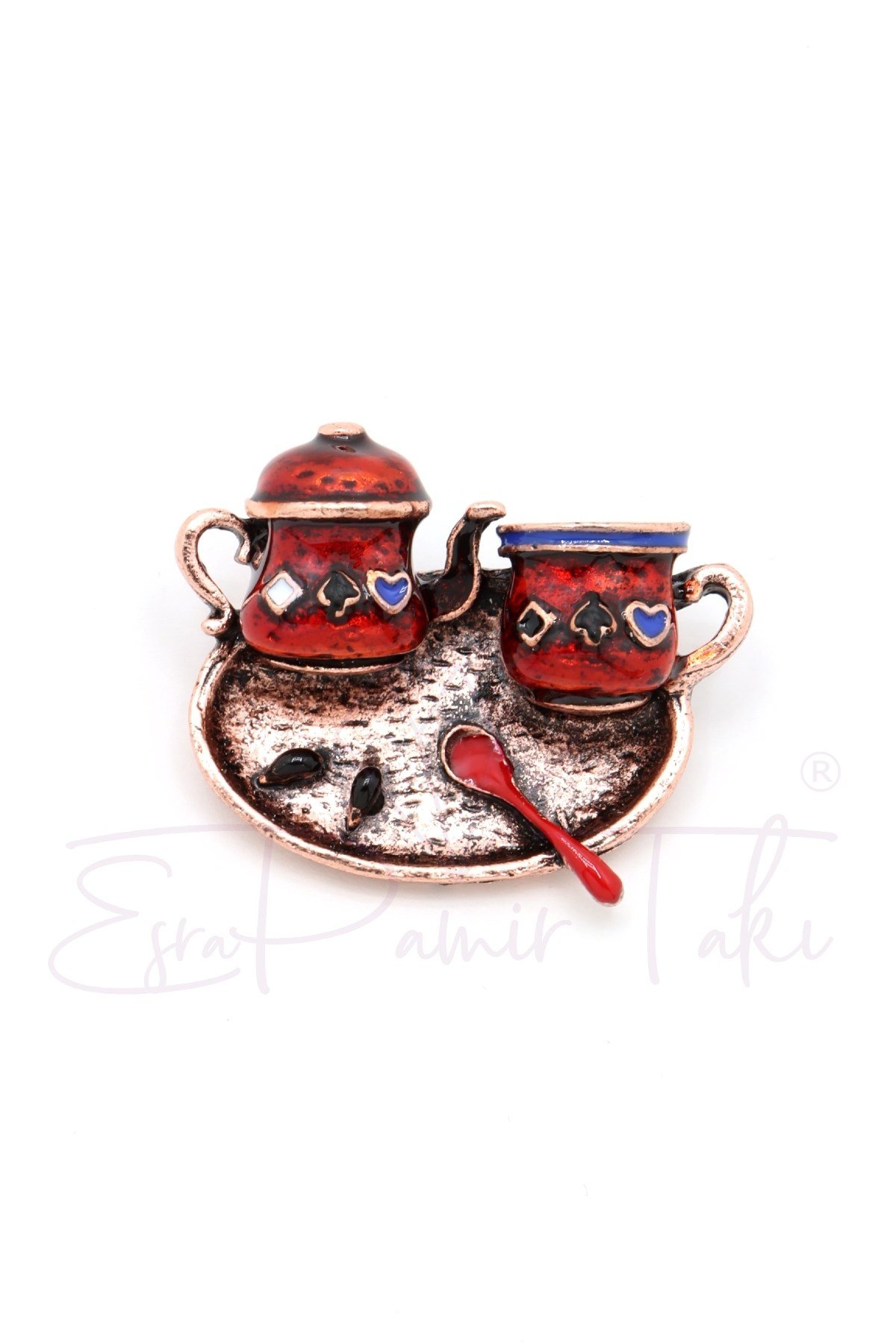 Çay Takımı Broş