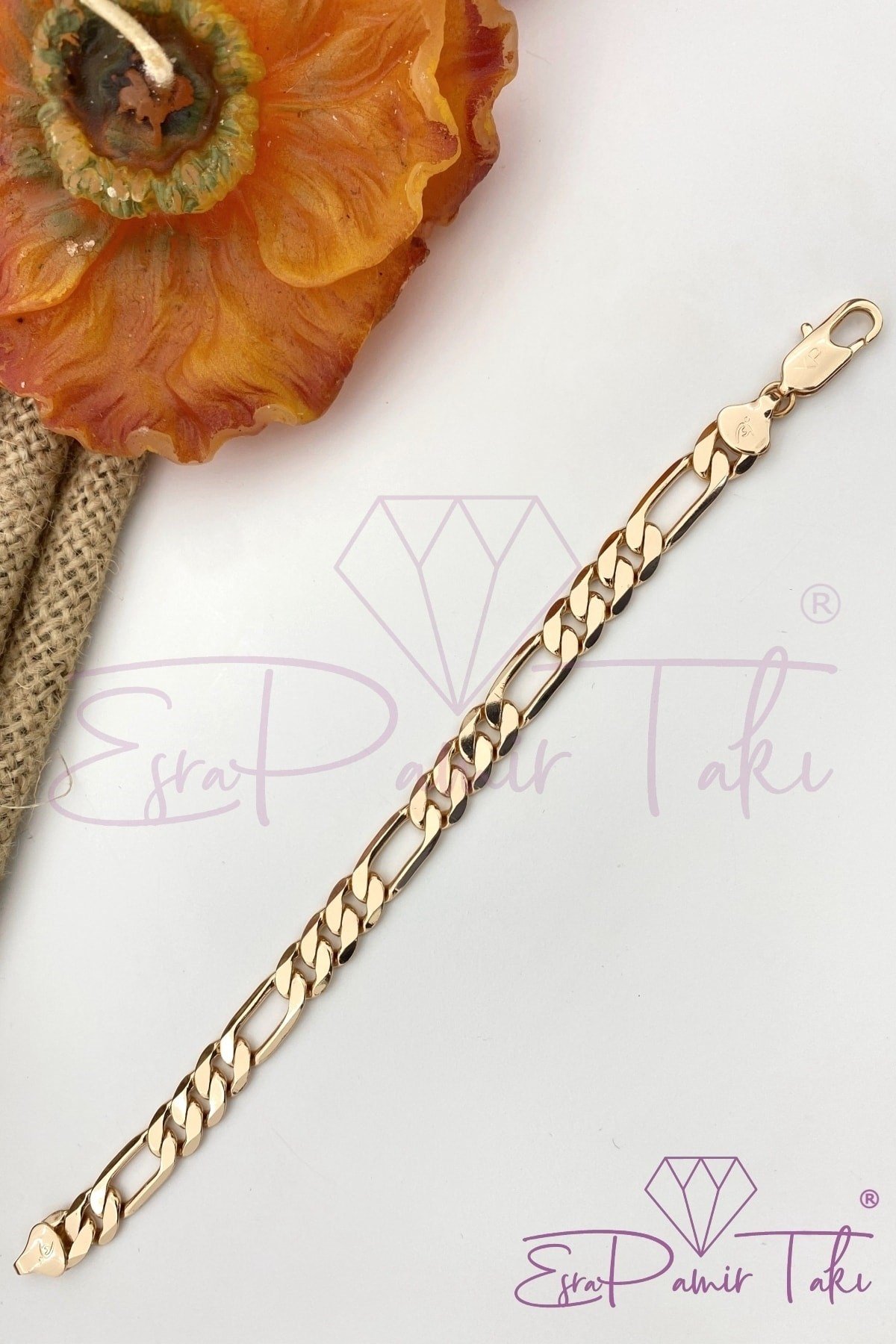 Gold Rose Renk Çelik Bileklik