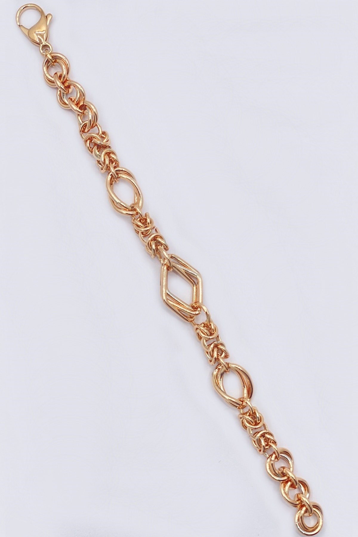Rose Gold Renk Vıp Çelik Bileklik