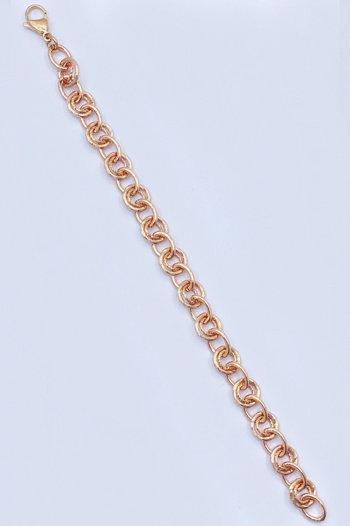 Rose Gold Renk Vıp Çelik Bileklik