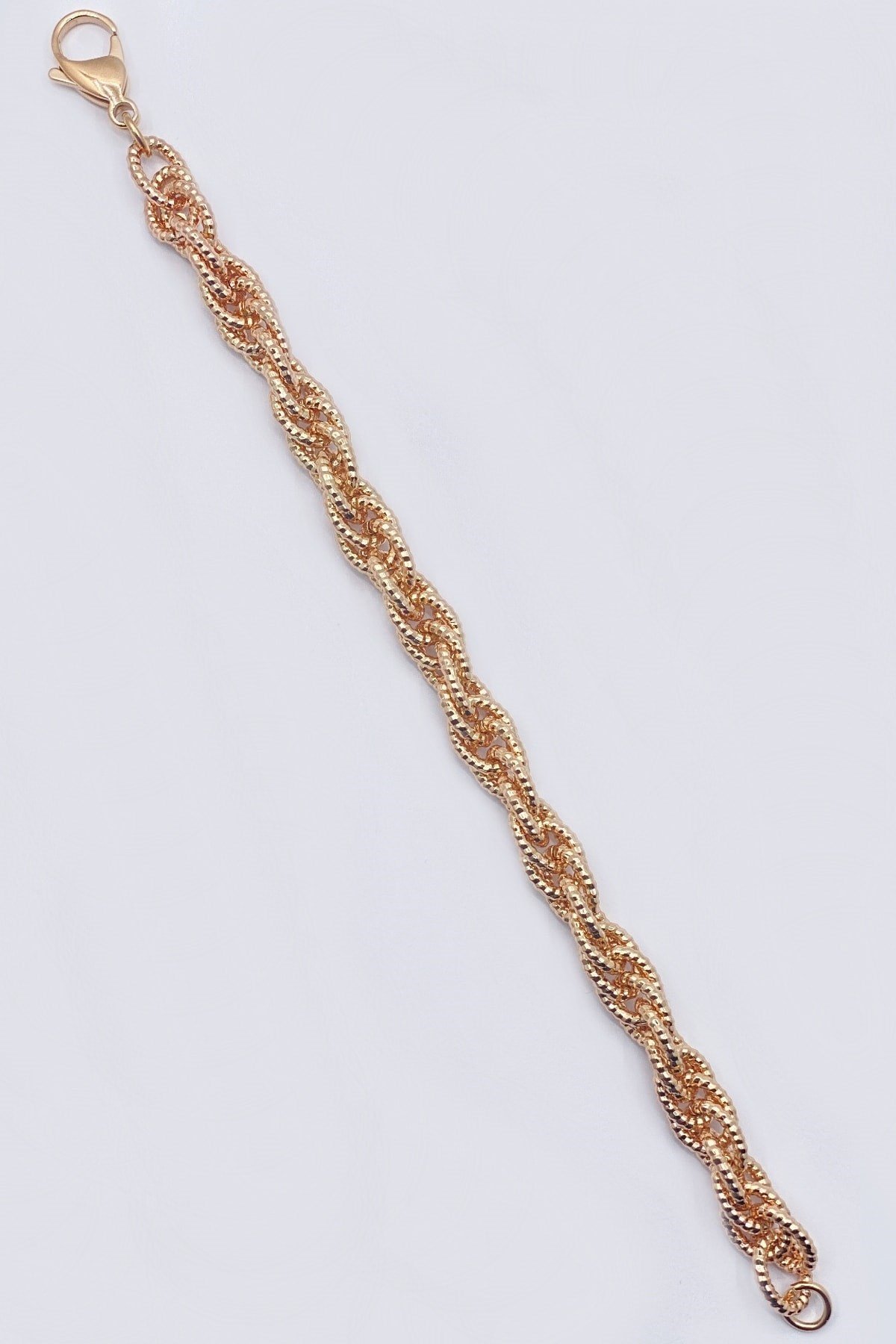 Rose Gold Renk Vıp Çelik Bileklik