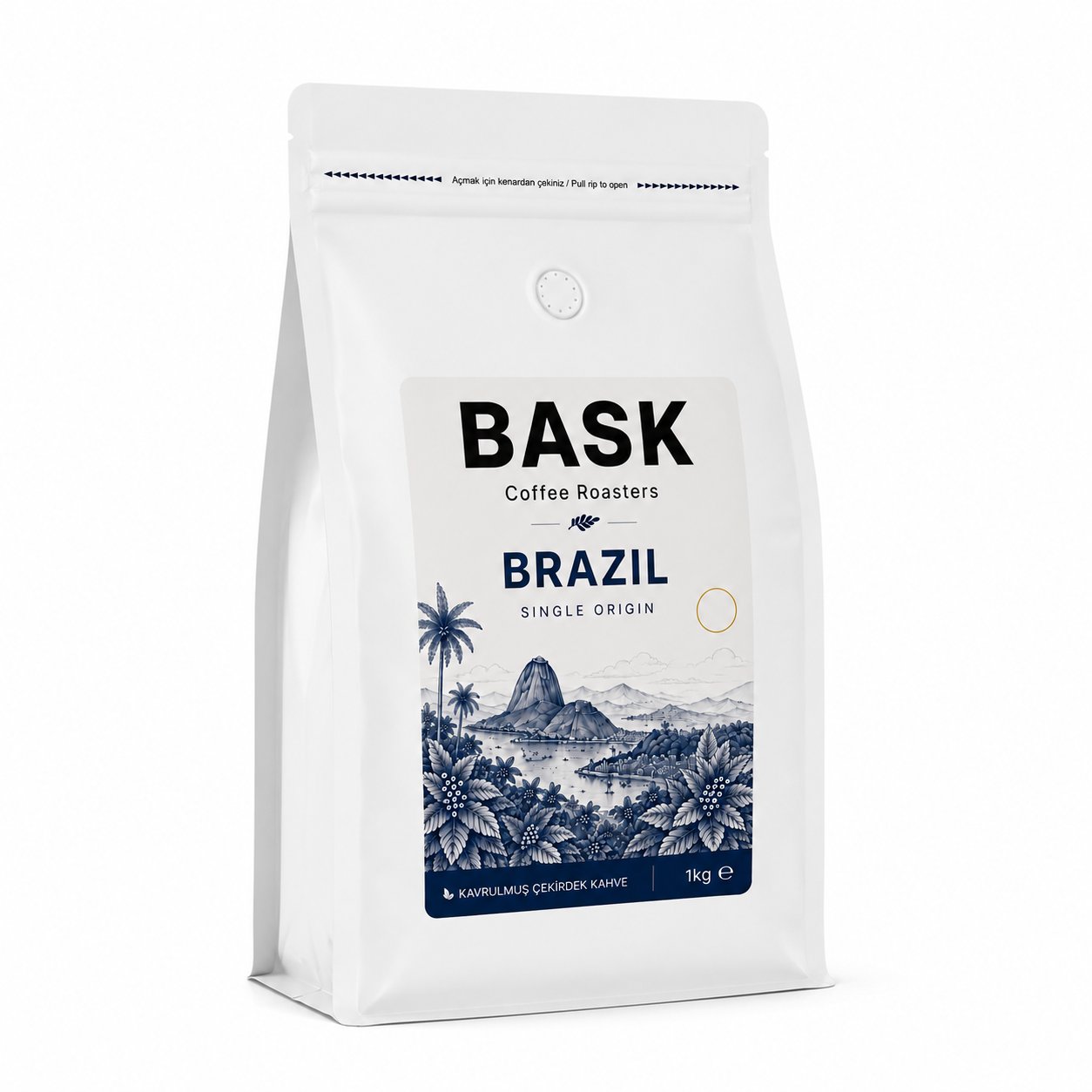 Bask Brazil Espresso Çekirdek Kahve 1000g