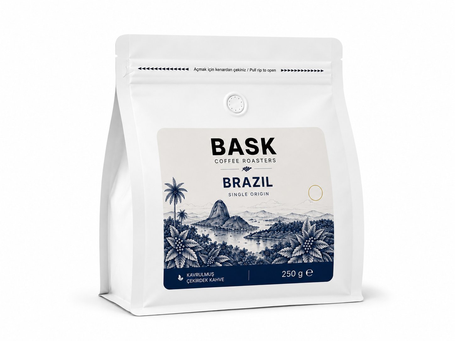 Bask Brazil Espresso Çekirdek Kahve 250g