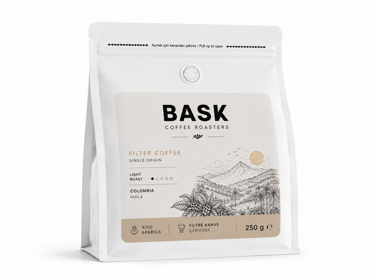 Bask Coffee Filtre Kahve Öğütülmüş 250g