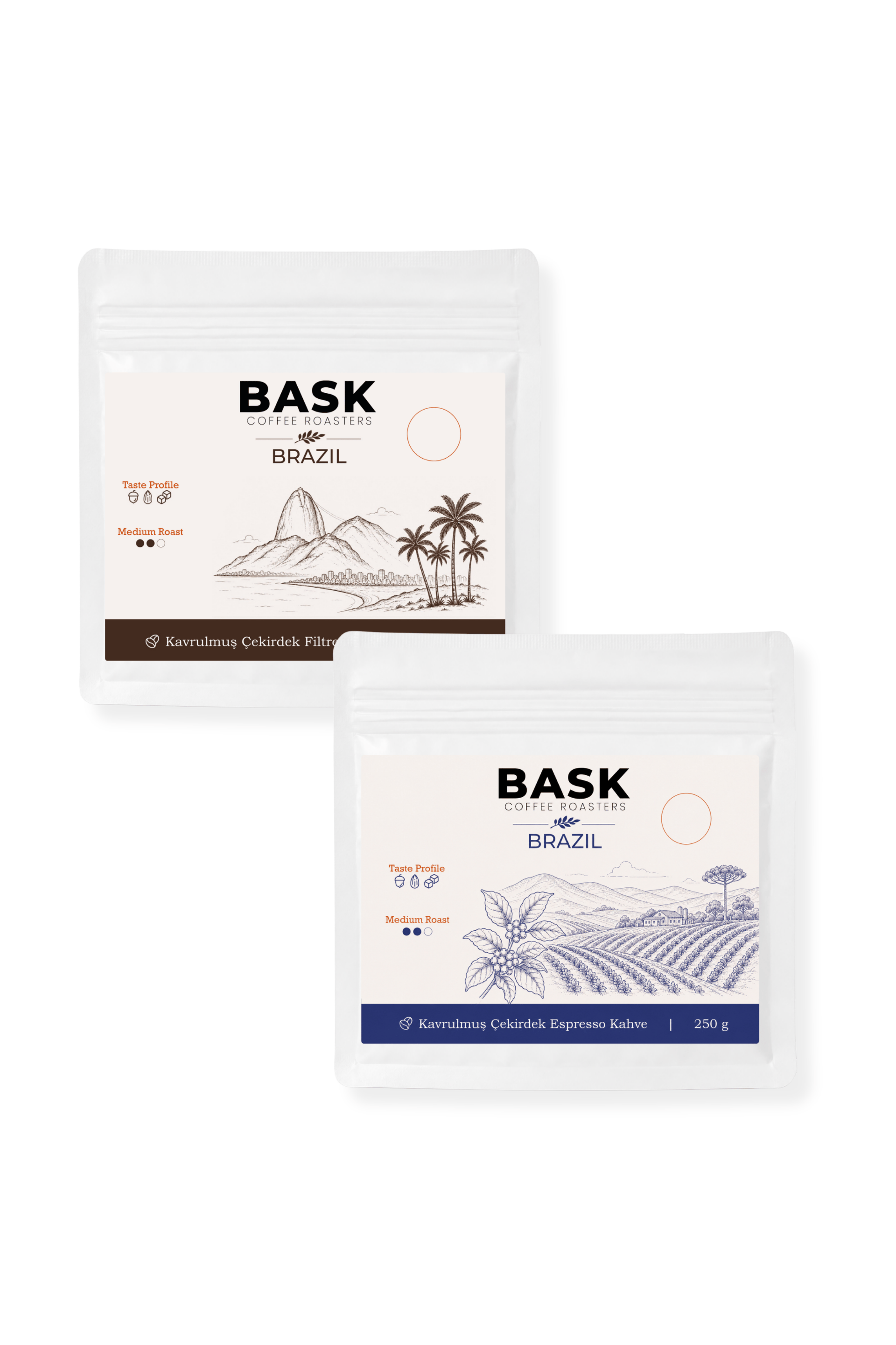 Premium Kahve Seti | Espresso ,Filtre Kahve 2x250g