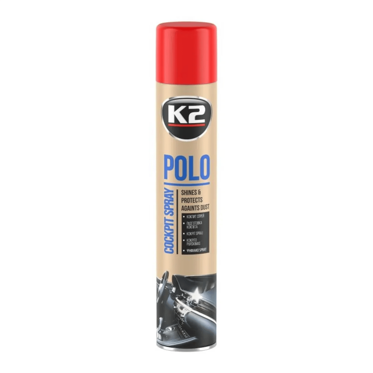 K2 POLO PROTECTANT COCKPIT FOAM STRAWBERRY 750 ML