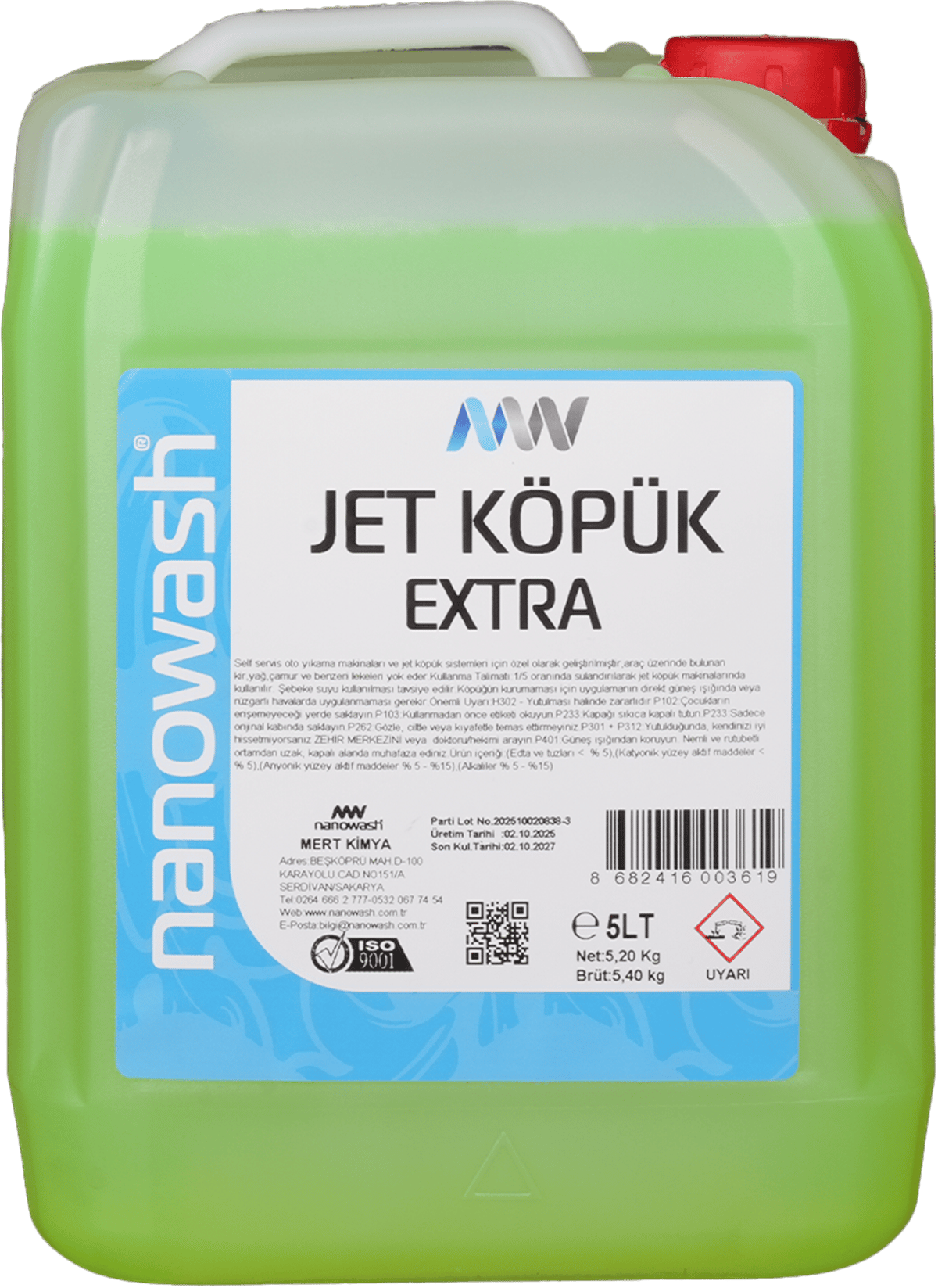 NANOWASH JET KÖPÜK EXTRA 20 LT