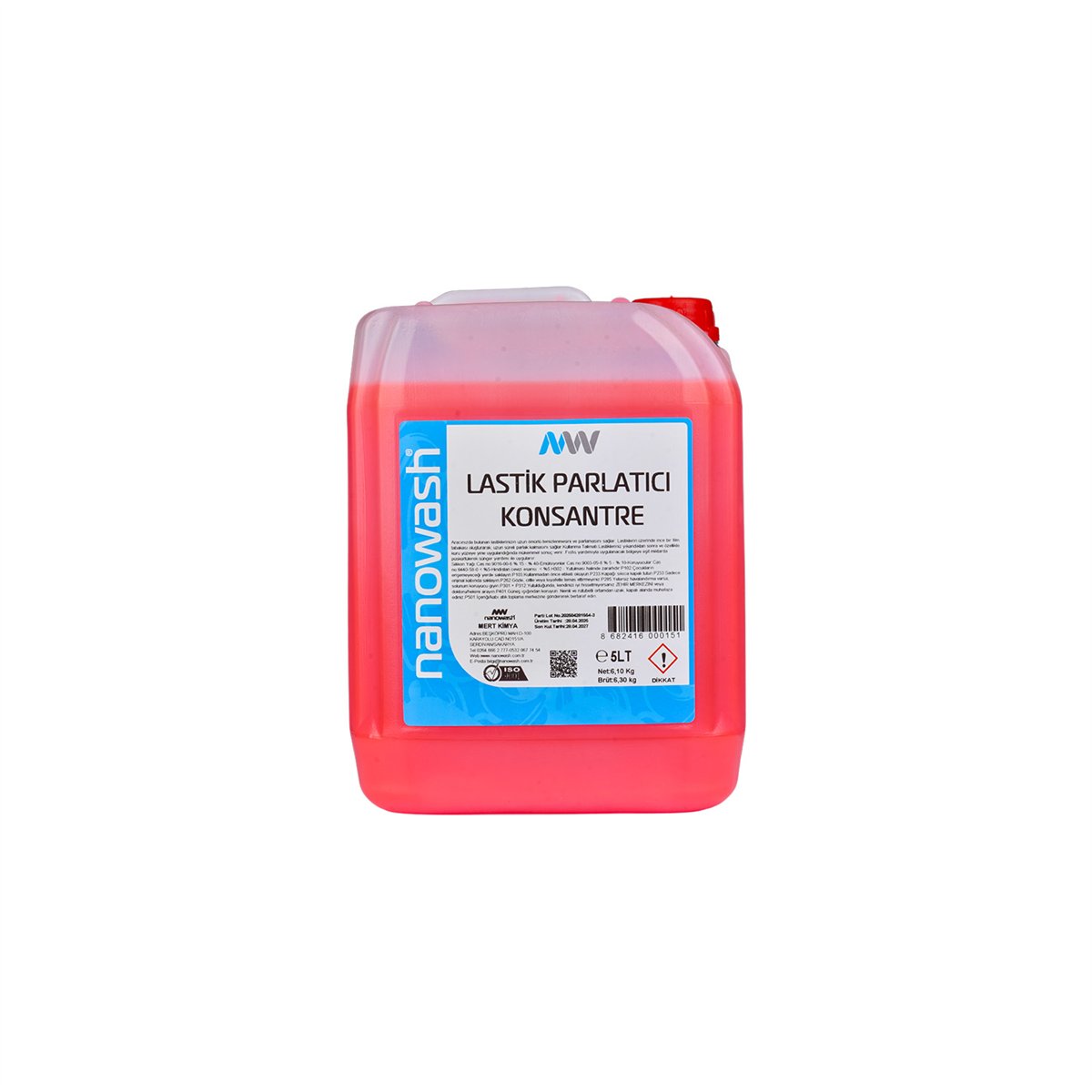 Nanowash Lastik Parlatıcı Konsantre 5 Lt