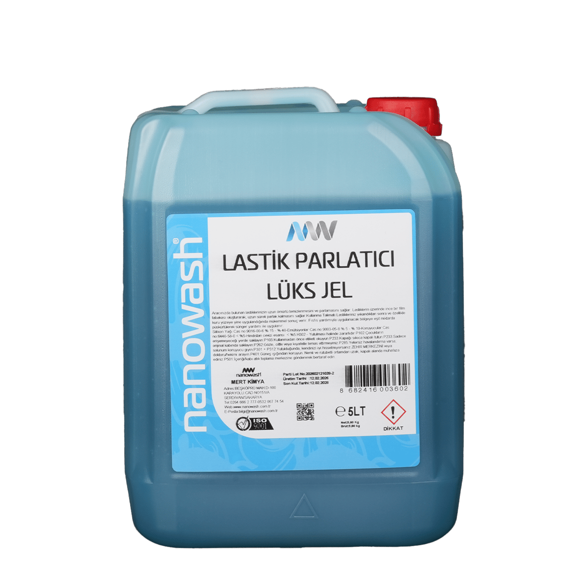 Nanowash Lastik Parlatıcı Lüks Jel 5 Lt