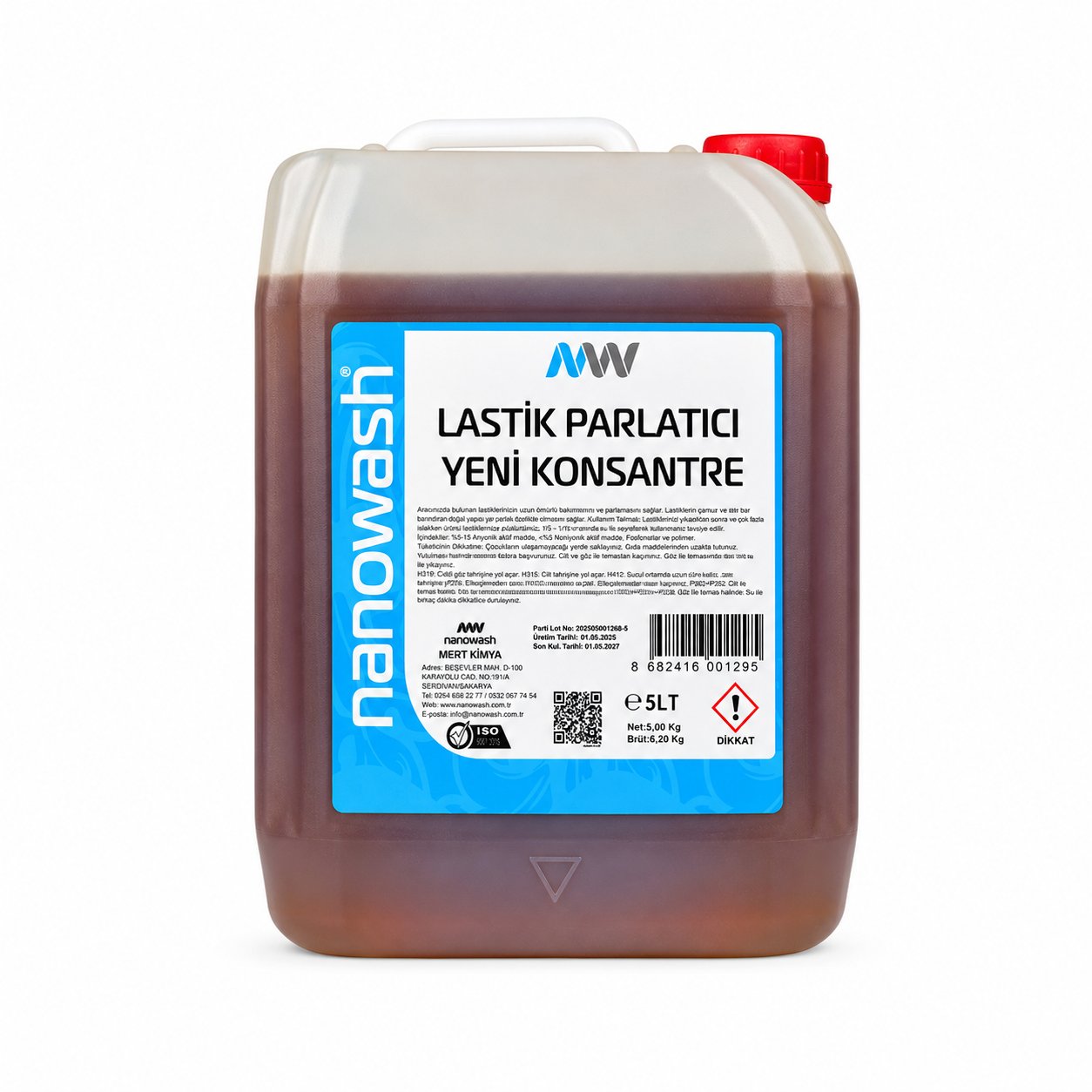 Nanowash Lastik Parlatıcı Yeni Konsantre 5 Lt