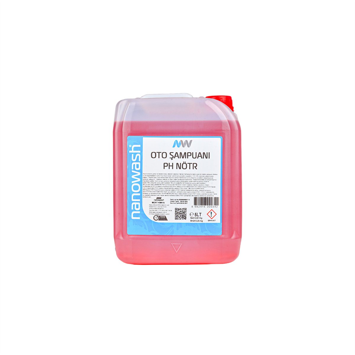 Nanowash Oto Şampuanı Ph Nötr 5 Lt