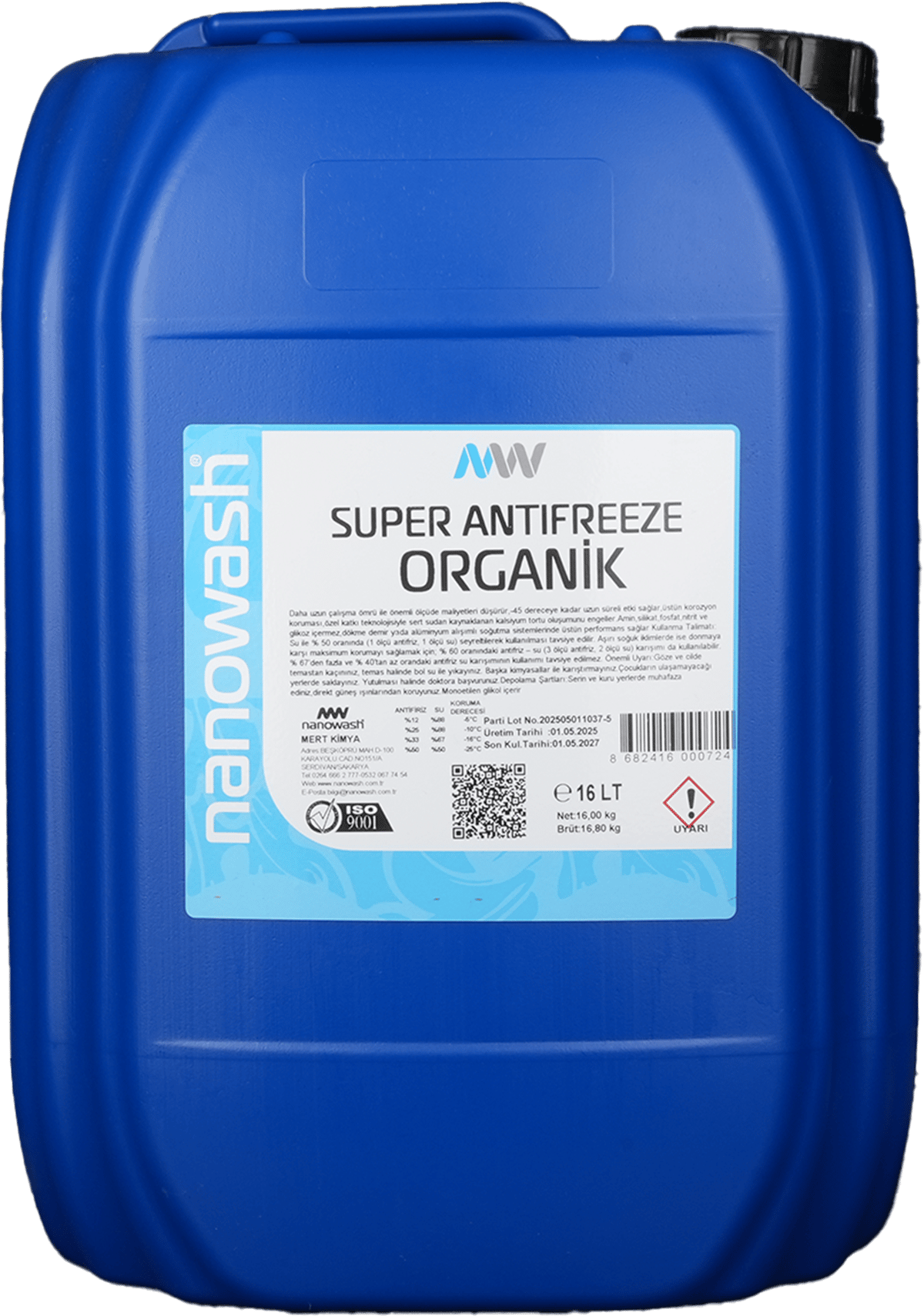 Nanowash Super Antıfreeze Blue Mavi 16 Lt
