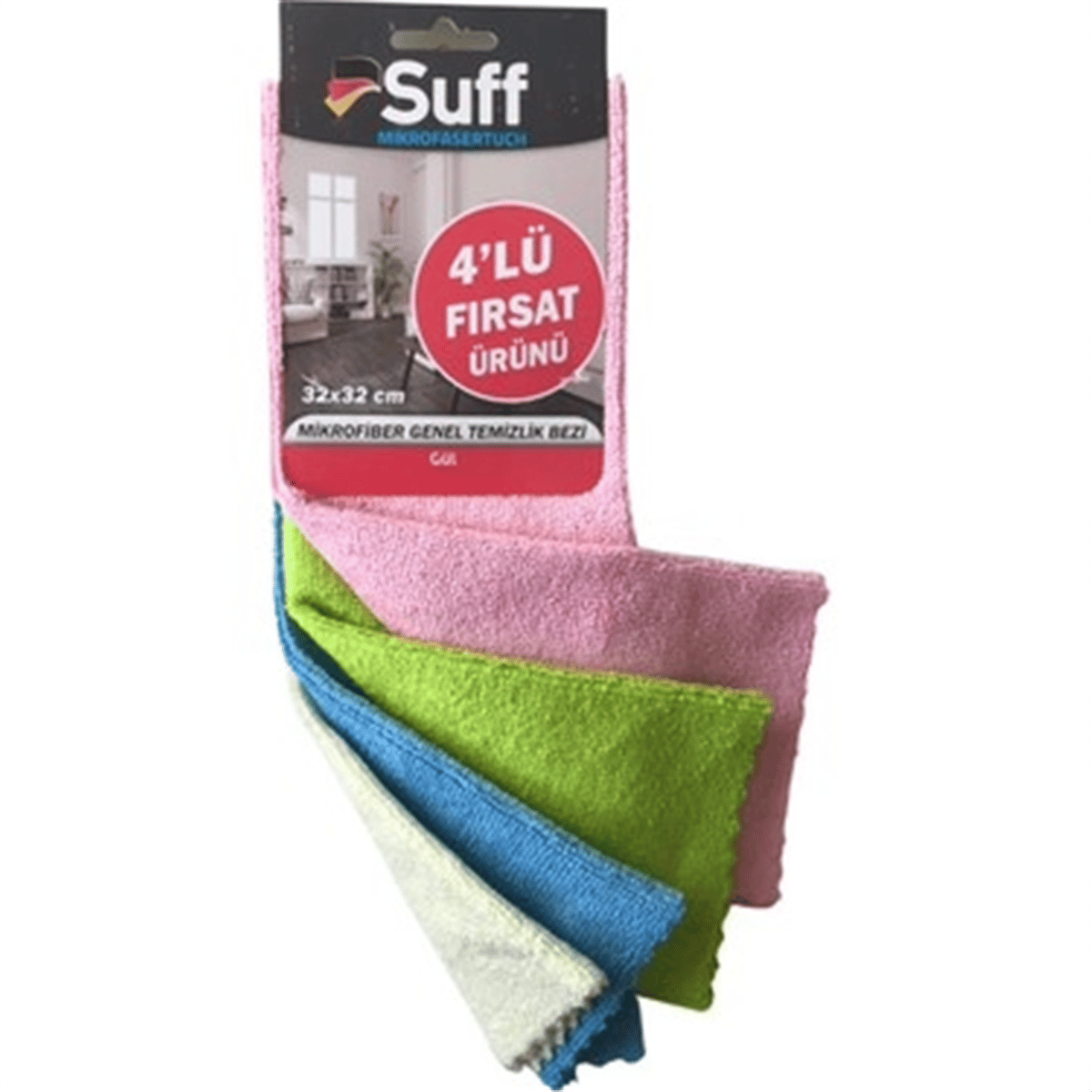 SUFF GÜL 4 LÜ SET BEZ