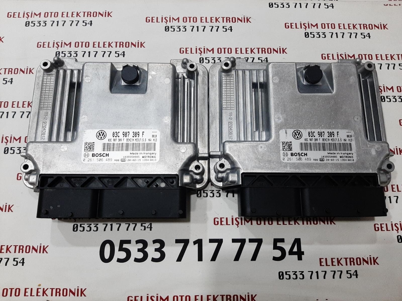 03C907309F 0261S06489 VW SCIROCCO GOLF JETTA 1.4 TSI MOTOR BEYNİ 