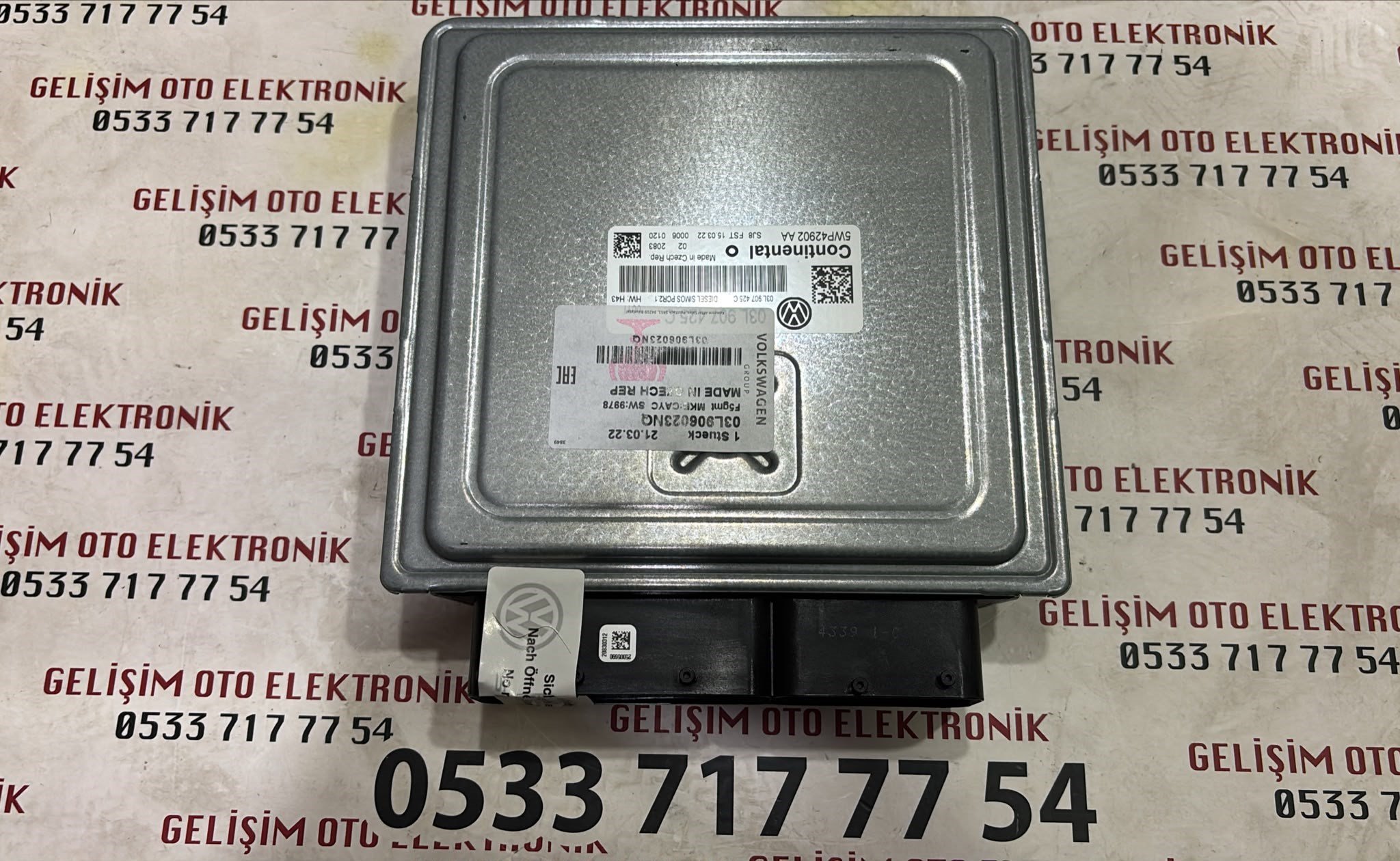 03L906023NQ 03L907425C 5WP42902-AA VW PASSAT 1.6 TDİ  SIFIR MOTOR BEYNİ