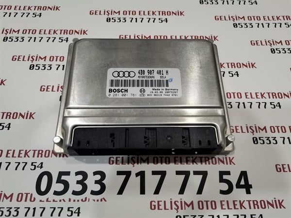 4B0907401H 0281001781 AUDİ A6 MOTOR BEYNİ 