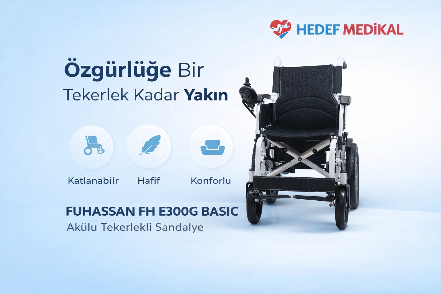 FUHASSAN FH E300G BASIC Akülü Tekerlekli Sandalye