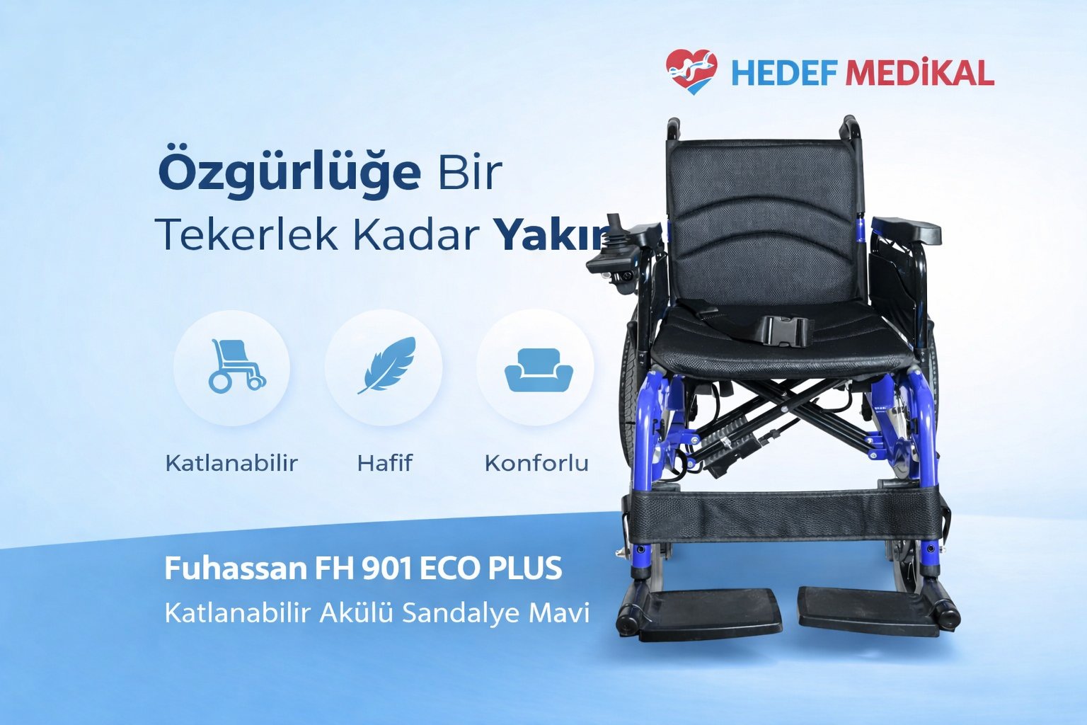 FUHASSAN FH 904 SPORT Katlanabilir Akülü Sandalye Mavi