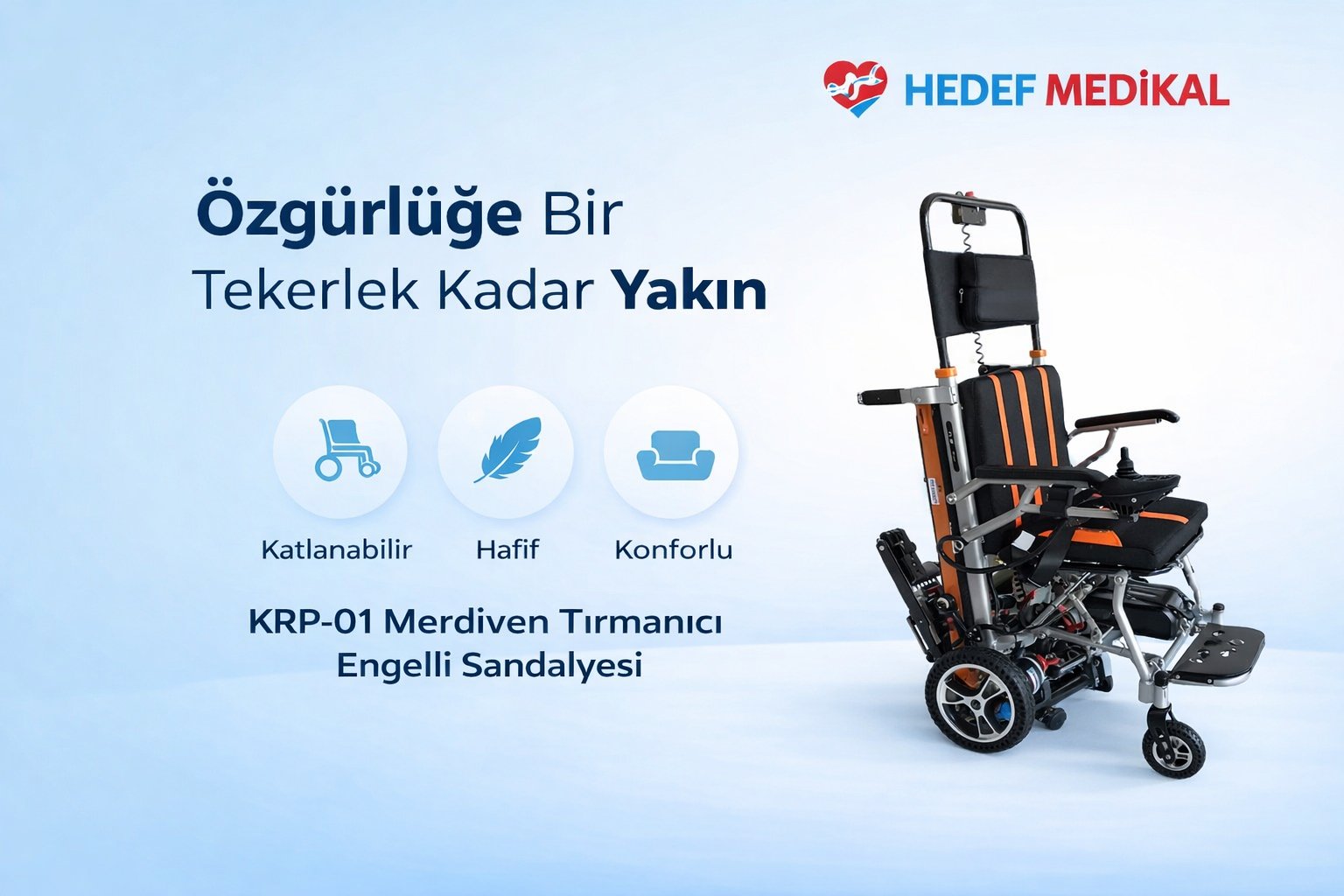 KRP-01 Merdiven Tırmanıcı Engelli Sandalyesi