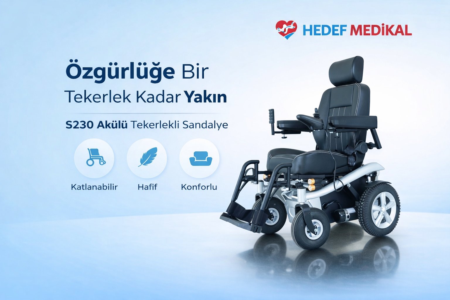 S230 Akülü Tekerlekli Sandalye
