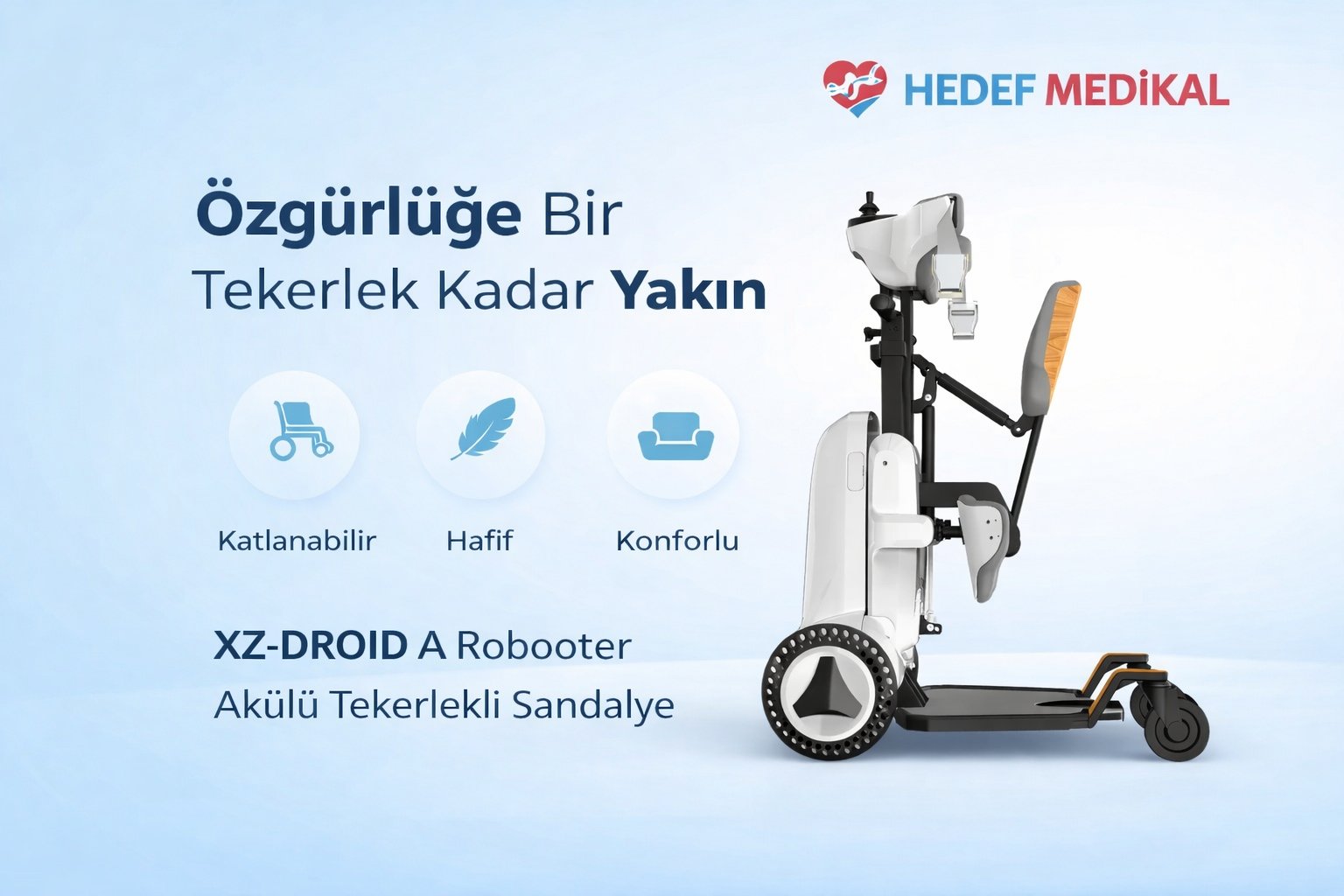 XZ-DROID A Robooter Akülü Tekerlekli Sandalye