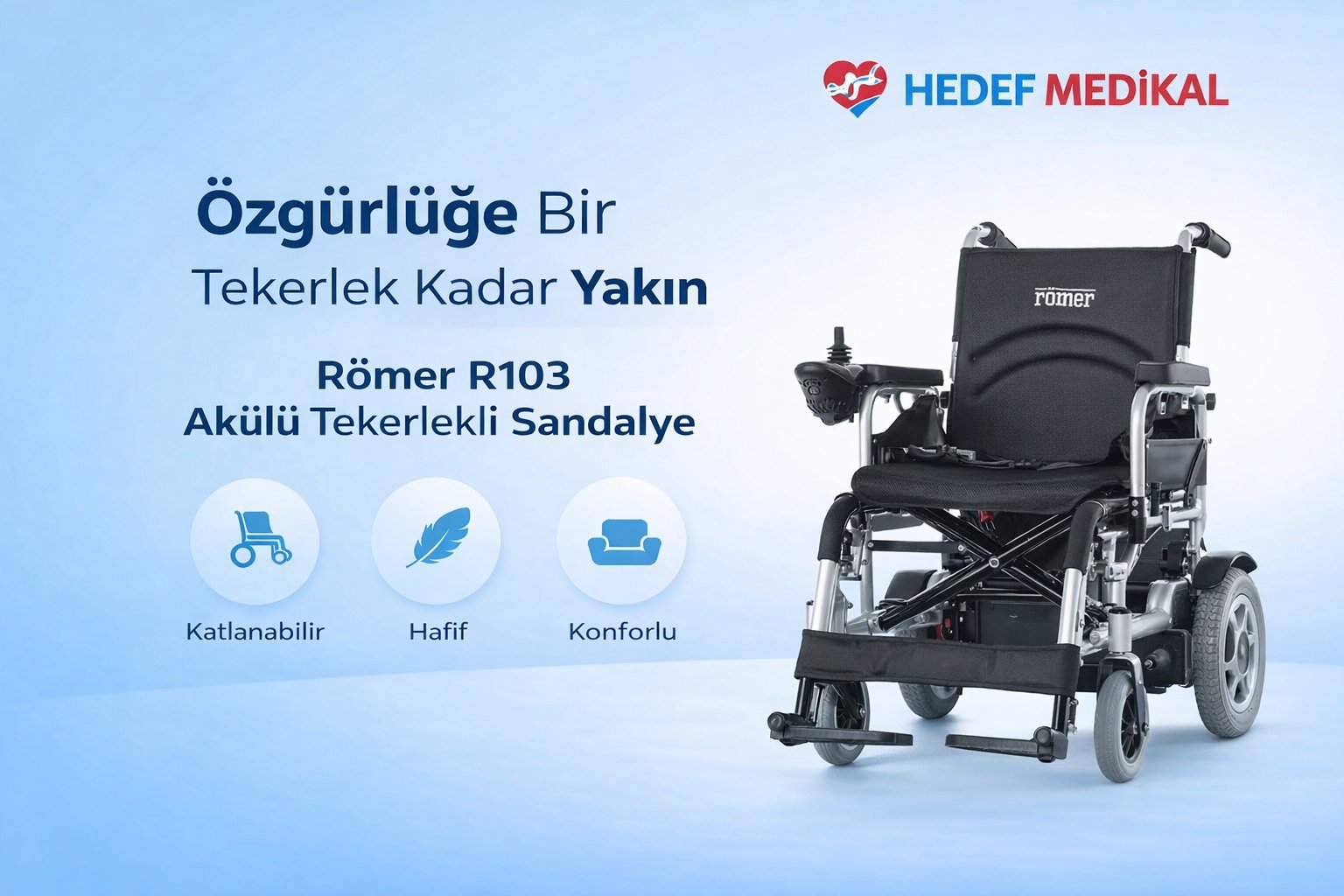 Römer R103 Akülü Tekerlekli Sandalye